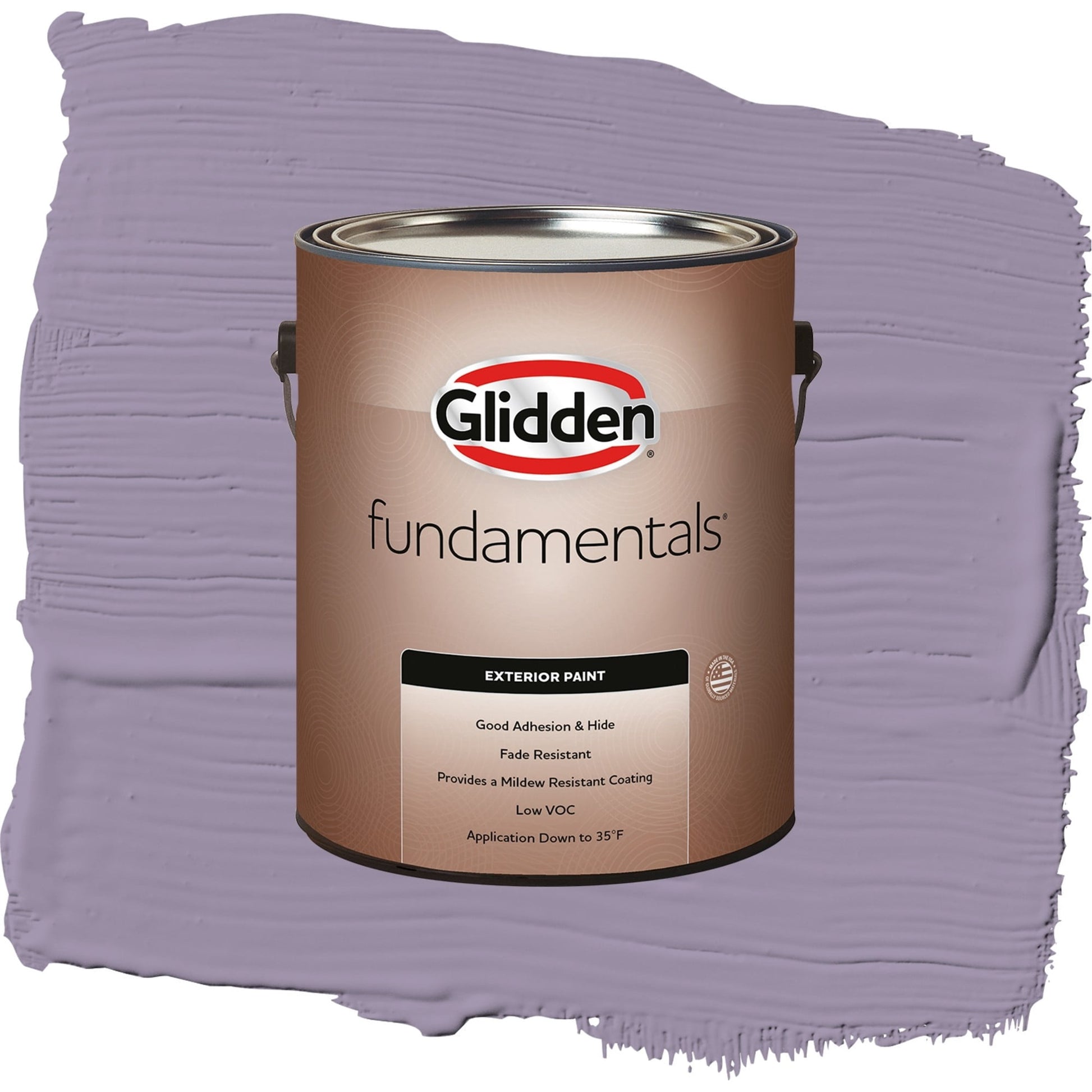 Glidden Fundamentals Smoky Grape / Purple, Flat Exterior Paint, 1 Gallon