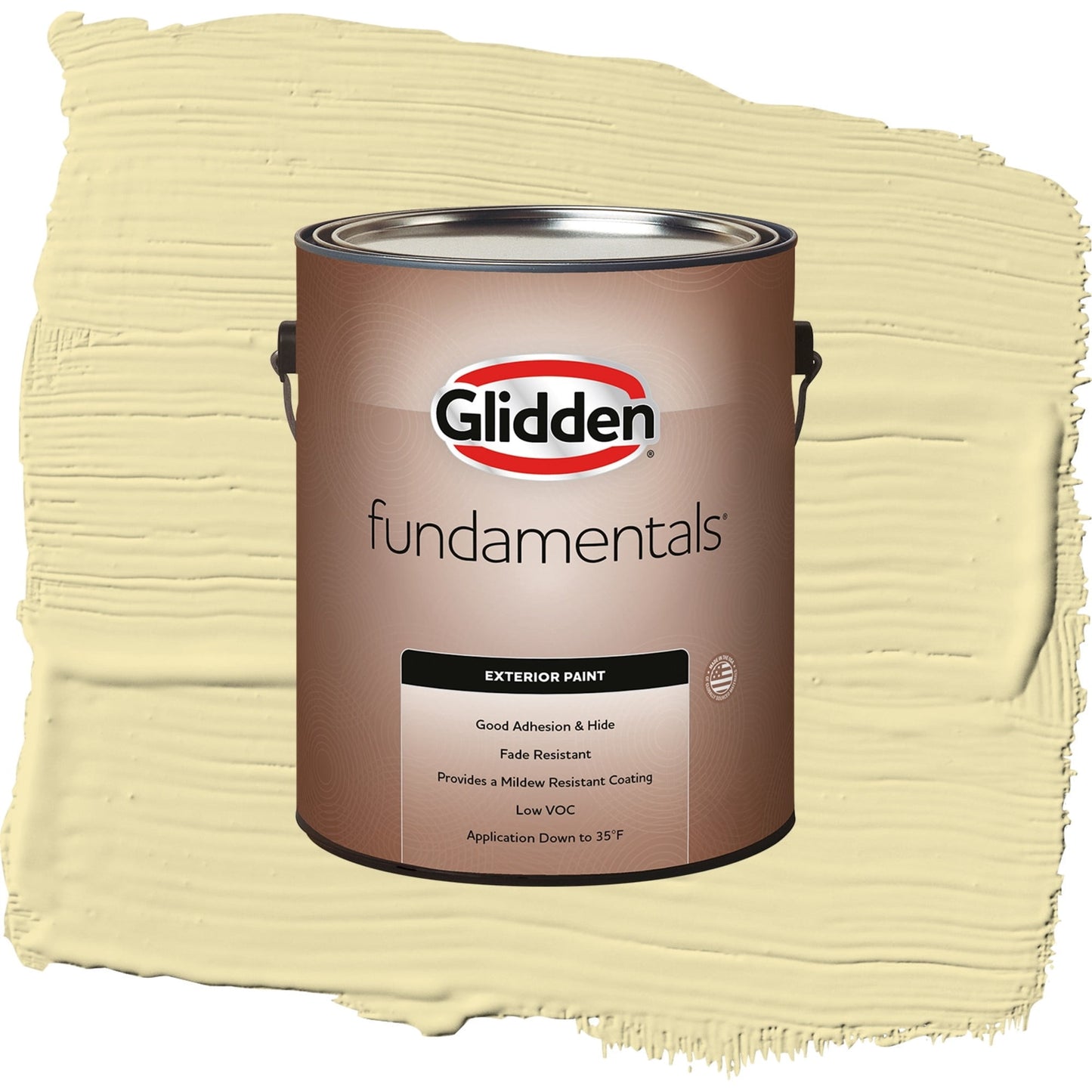 Glidden Fundamentals Star Bright / Green, Satin Exterior Paint, 1 Gallon