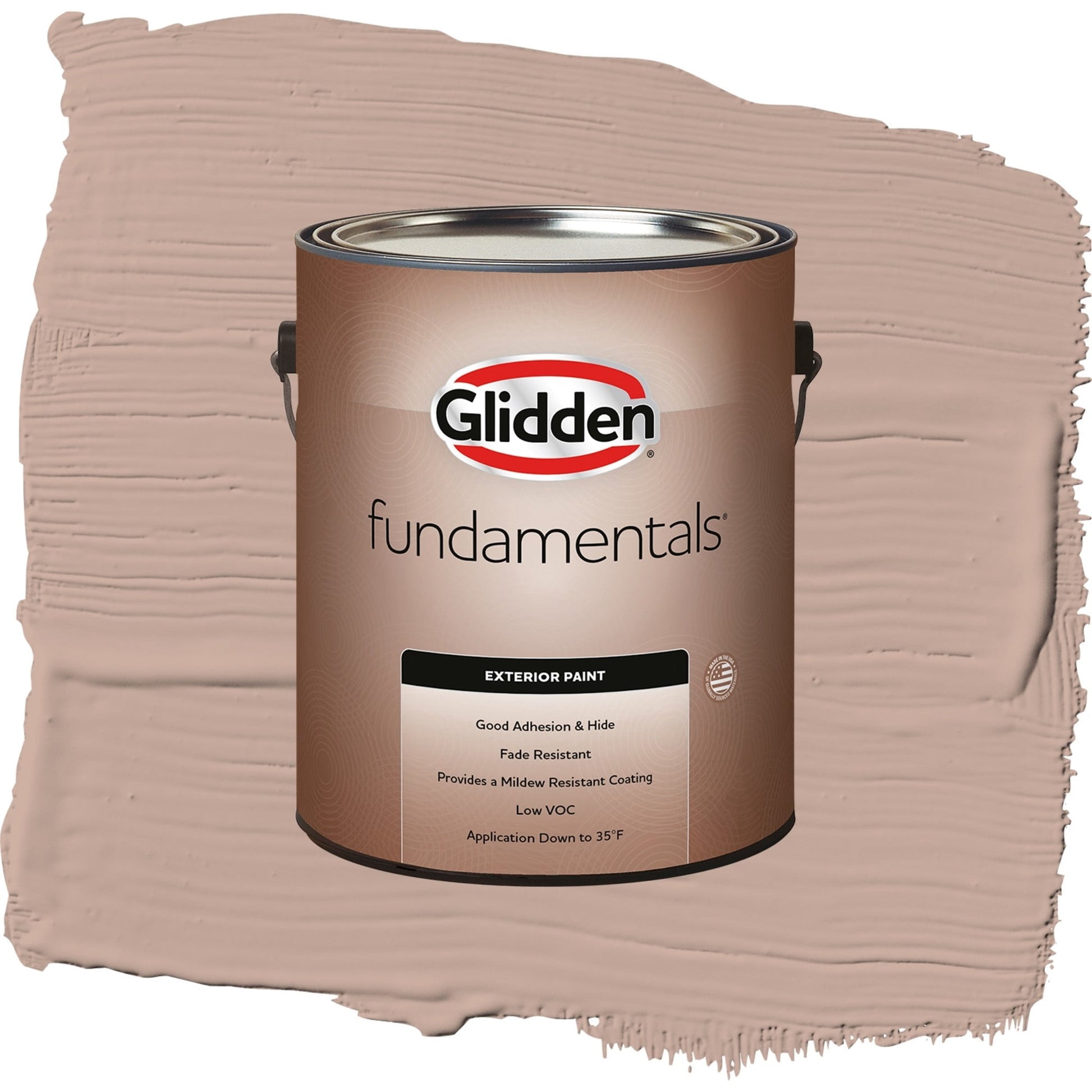 Glidden Fundamentals Taupe Tapestry / Beige, Semi-Gloss Exterior Paint, 1 Gallon