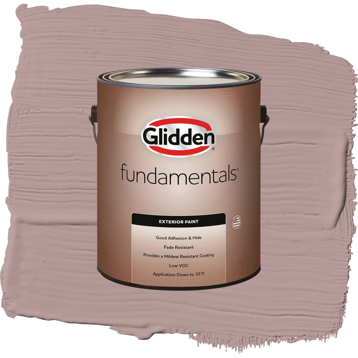 Glidden Fundamentals Tawny Mushroom / Pink, Semi-Gloss Exterior Paint, 1 Gallon