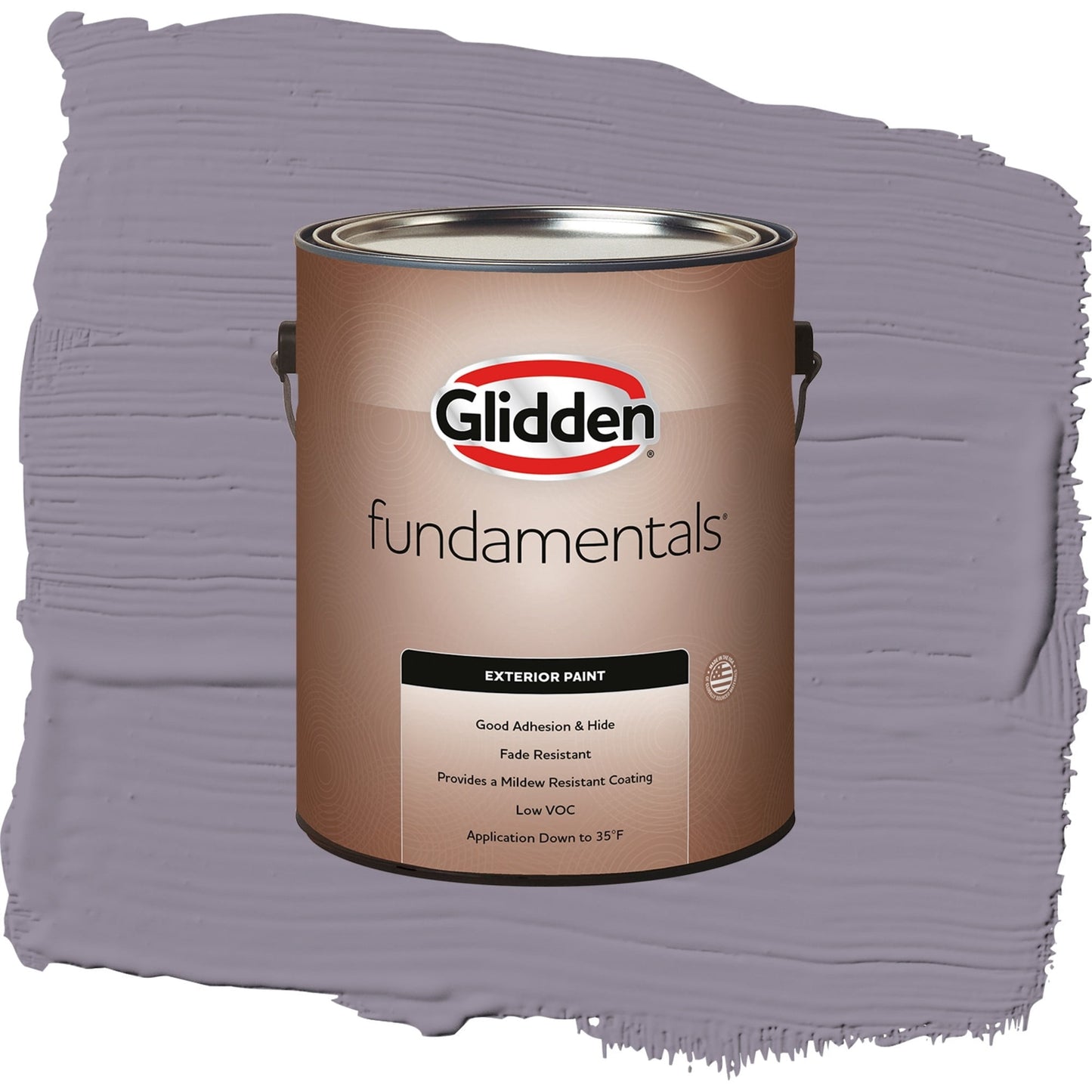 Glidden Fundamentals Tin Lizzie / Purple, Semi-Gloss Exterior Paint, 1 Gallon