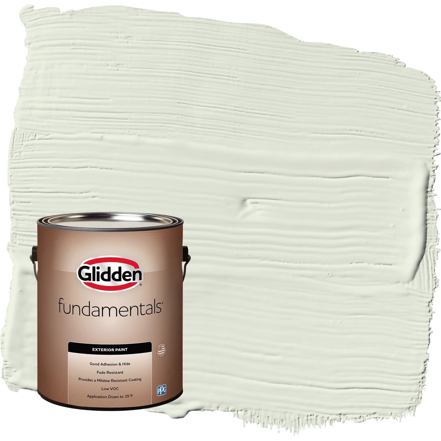 Glidden Fundamentals Touch of Lime / Green Satin Exterior Paint, 1 Gallon