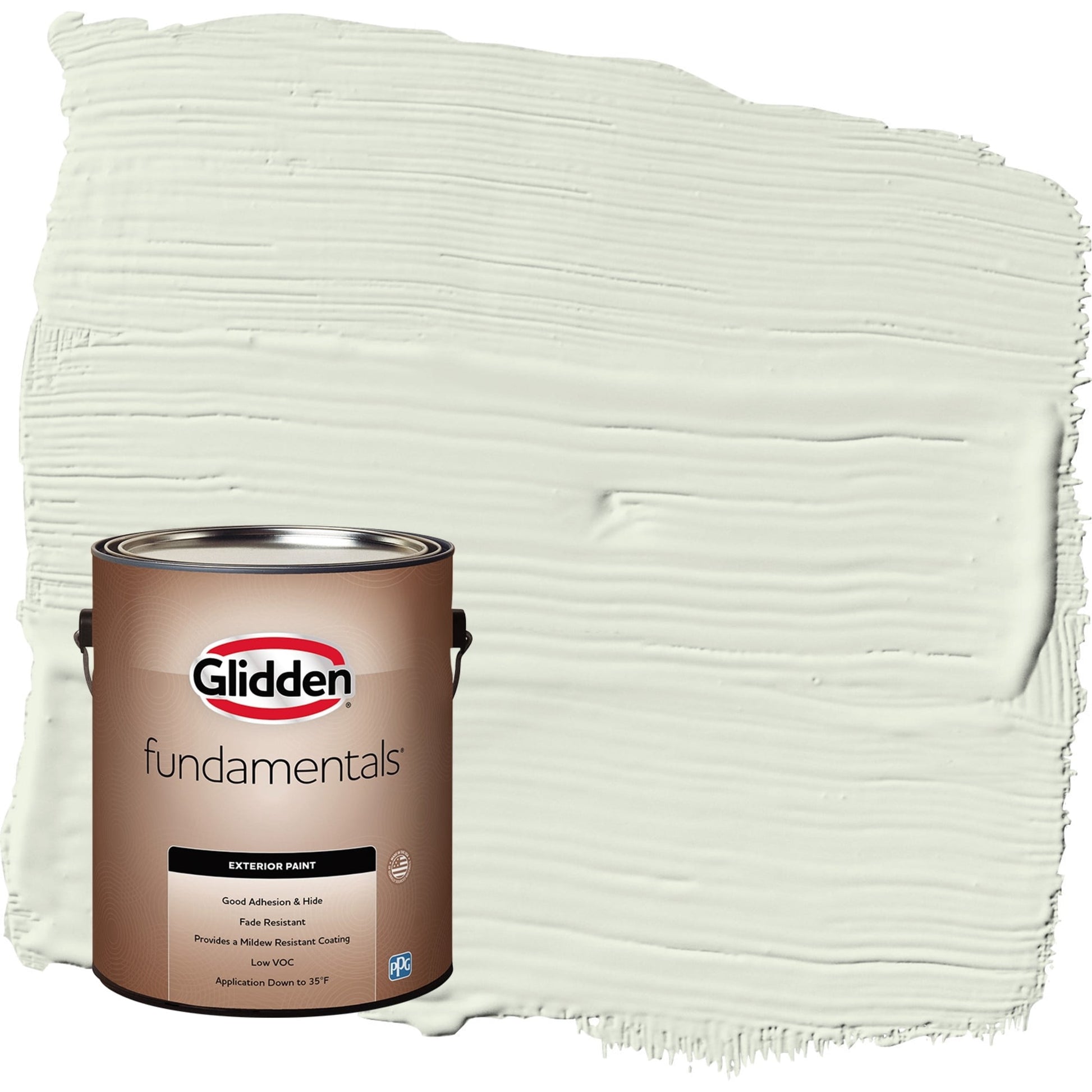 Glidden Fundamentals Touch of Lime / Green Satin Exterior Paint, 1 Gallon