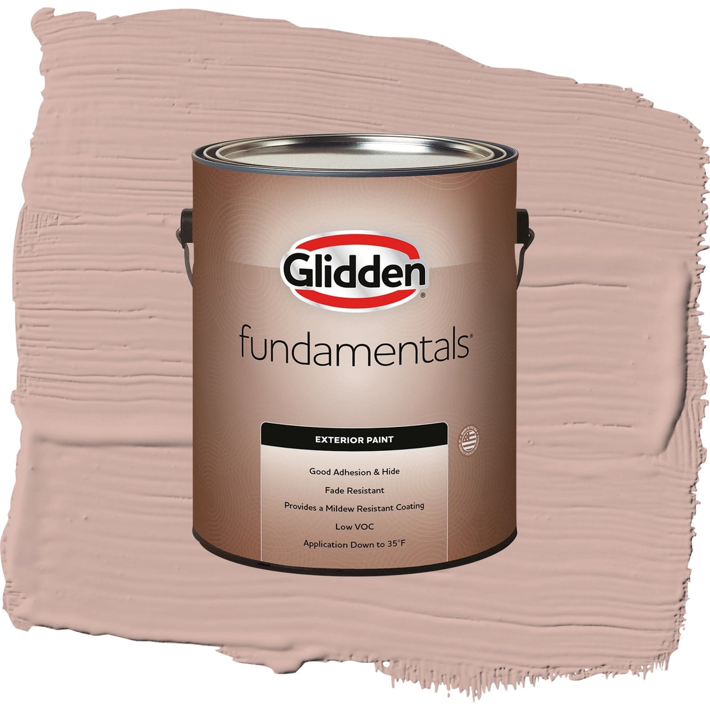 Glidden Fundamentals Velveteen Crush / Pink, Flat Exterior Paint, 1 Gallon