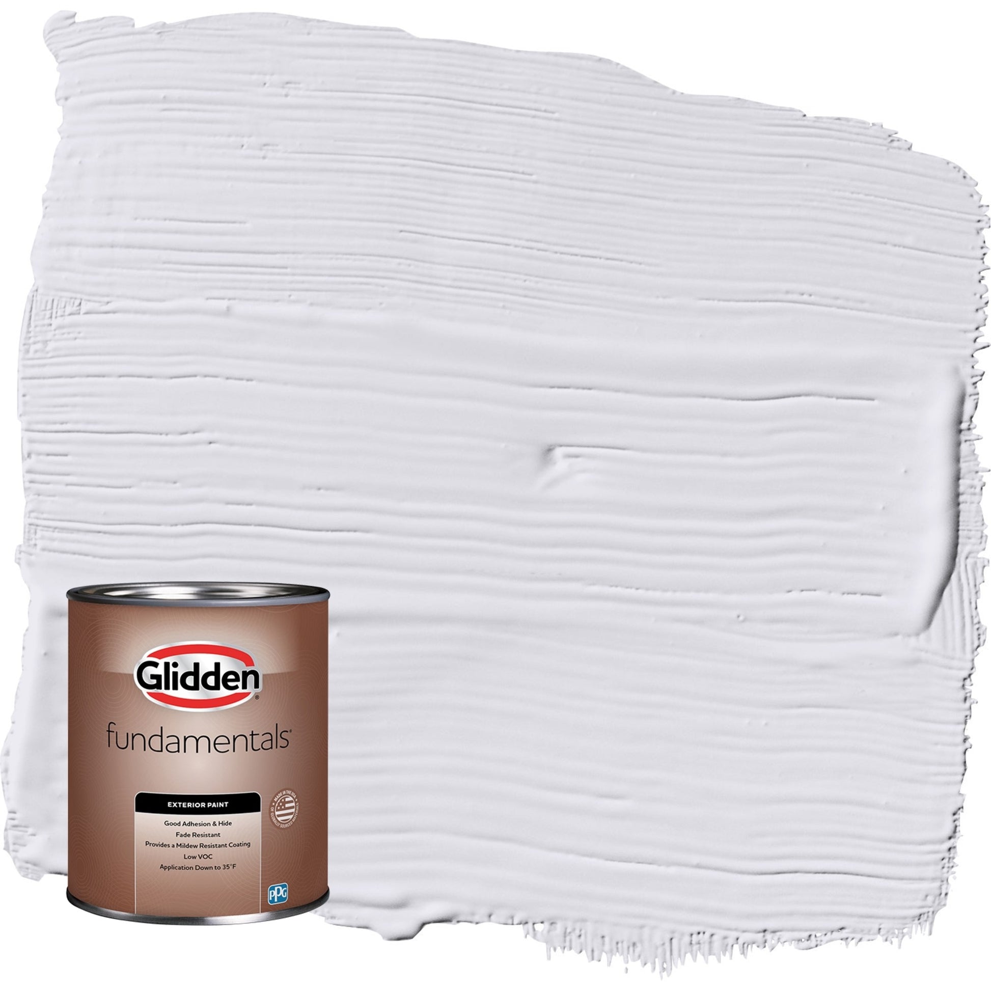 Glidden Fundamentals Echo Violeta / Pintura Exterior Satinada PÃºrpura, 1 Cuarto