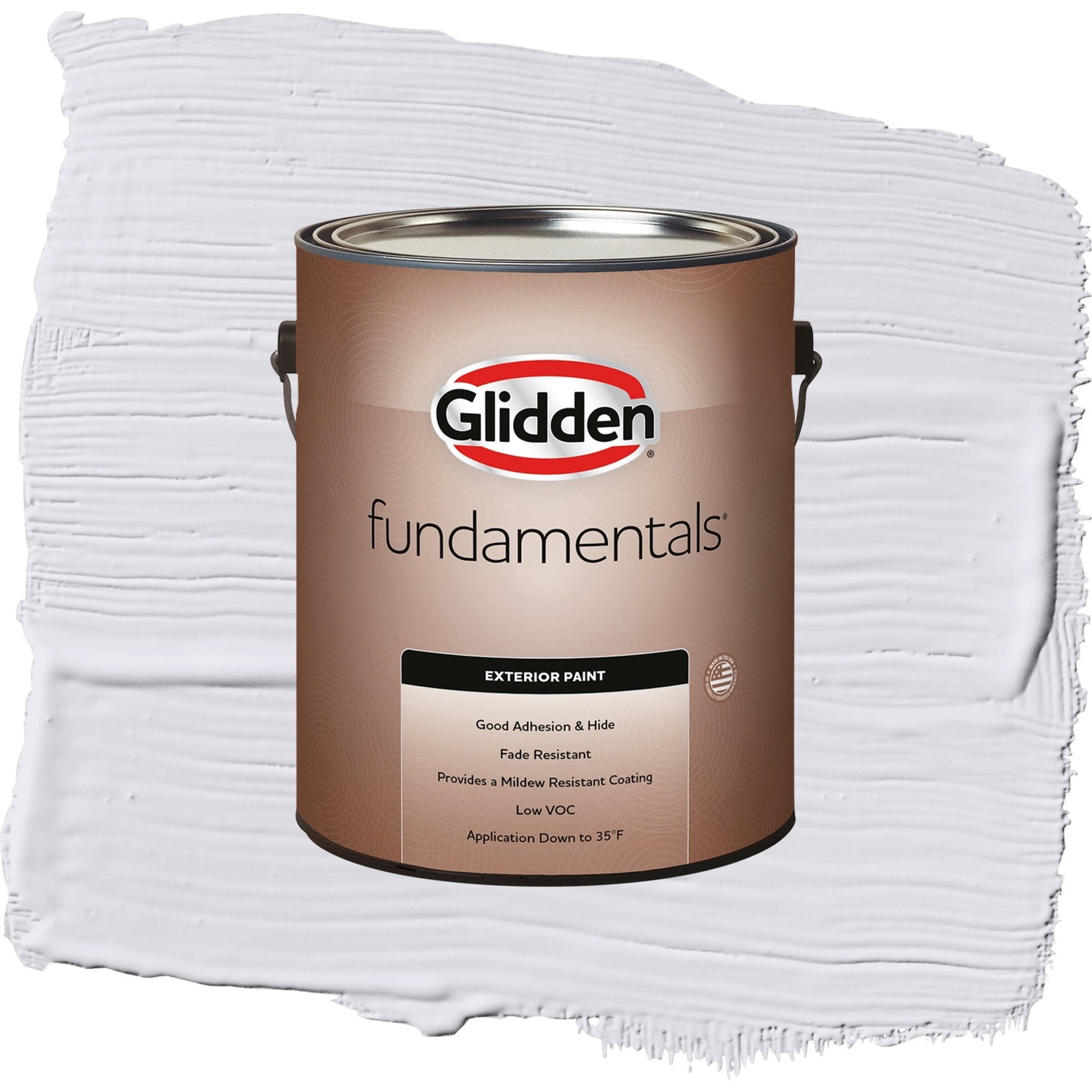 Glidden Fundamentals Violet Echo / Purple, Semi-Gloss Exterior Paint, 1 Gallon