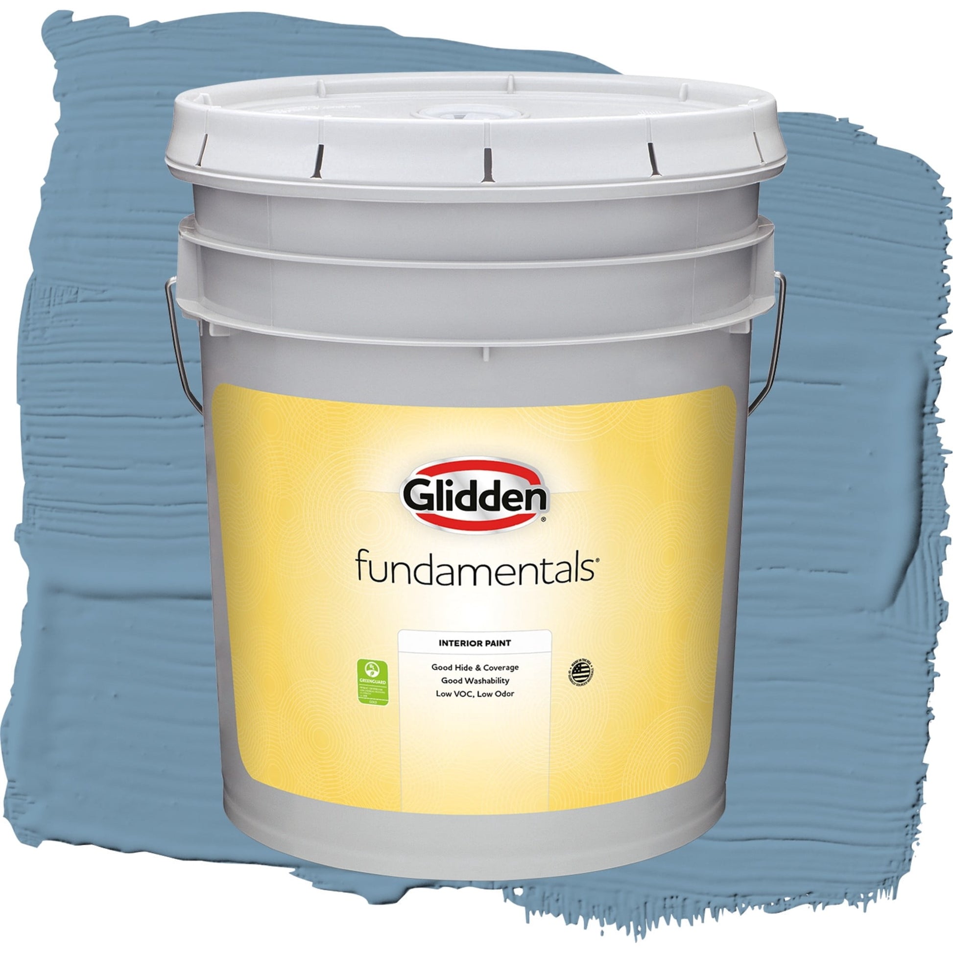 Glidden Fundamentals American Anthem / Blue, Flat Interior Paint, 5 Gallon