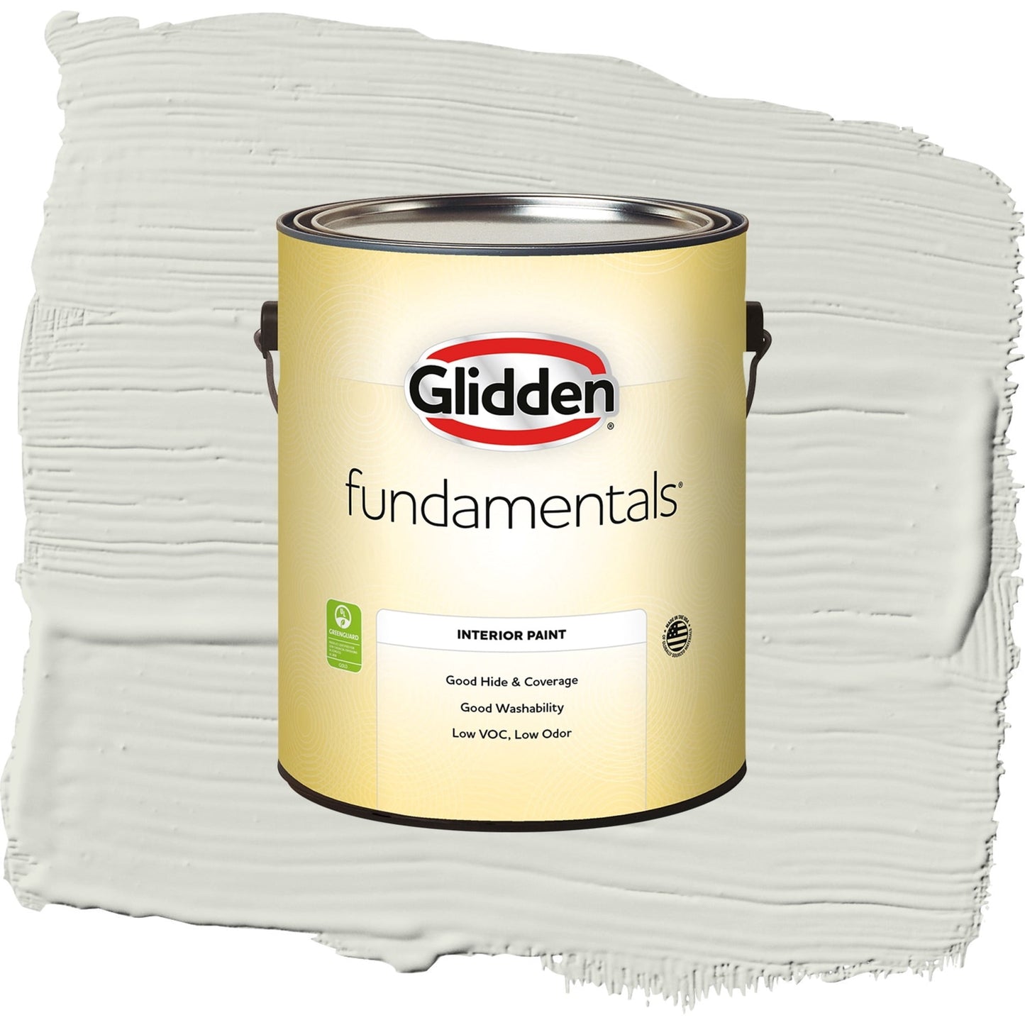 Glidden Fundamentals Anonymous / Green, Semi-Gloss Interior Paint, 1 Gallon