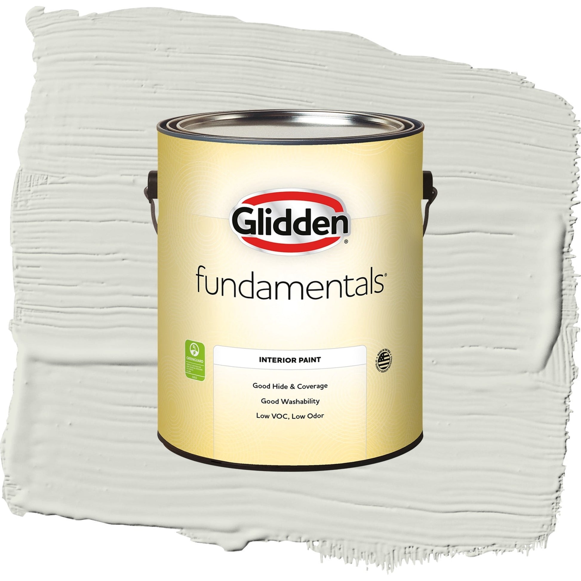 Glidden Fundamentals Anonymous / Green, Semi-Gloss Interior Paint, 1 Gallon