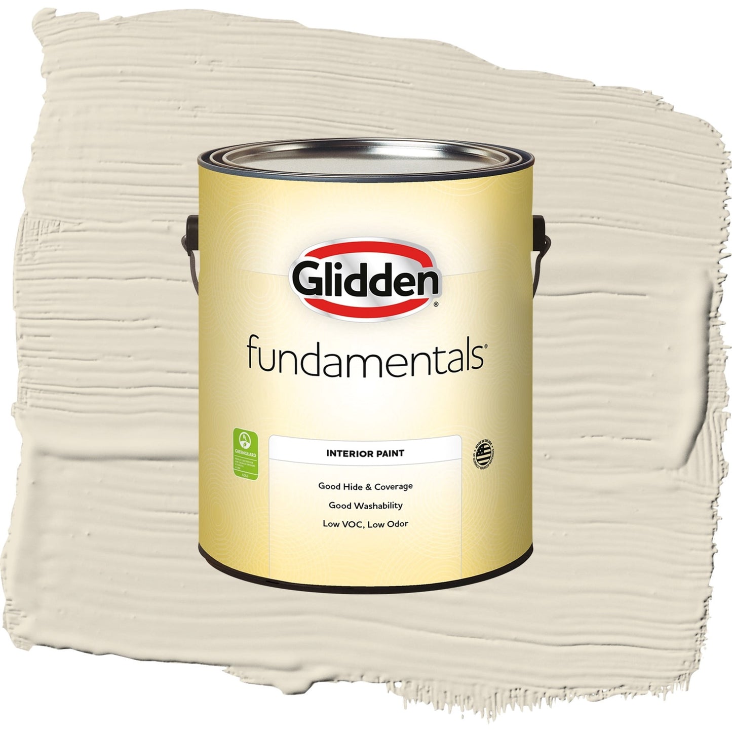 Glidden Fundamentals Grab-N-Go Antique White / Off White Semi-Gloss Interior Paint, 1 Gallon