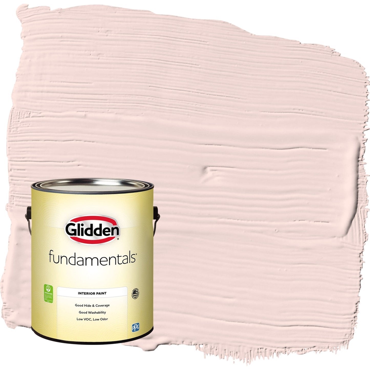 Glidden Fundamentals Ballet Slipper / Pink, Flat Interior Paint, 1 Gallon