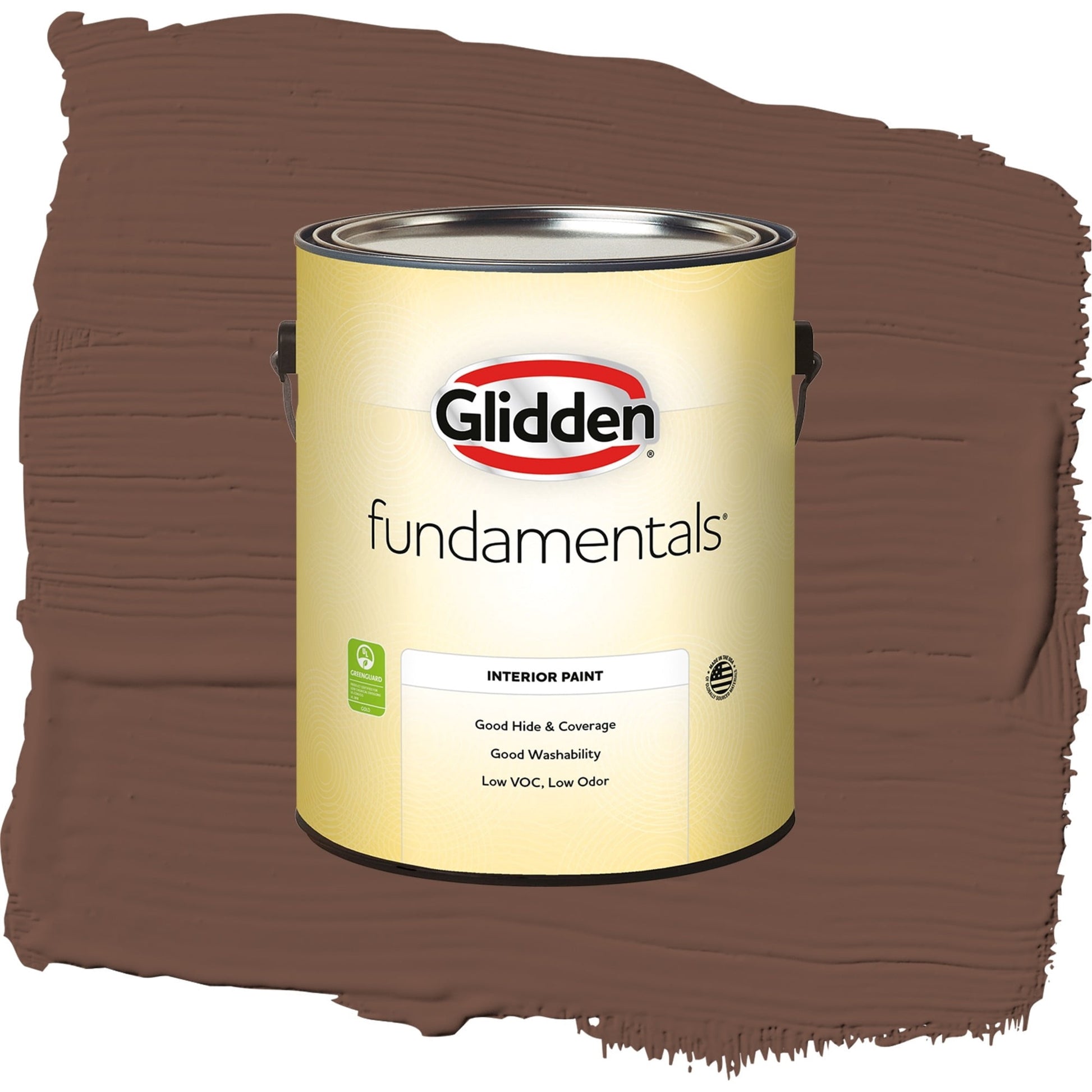 Glidden Fundamentals Bigfoot / Brown, Eggshell Interior Paint, 1 Gallon