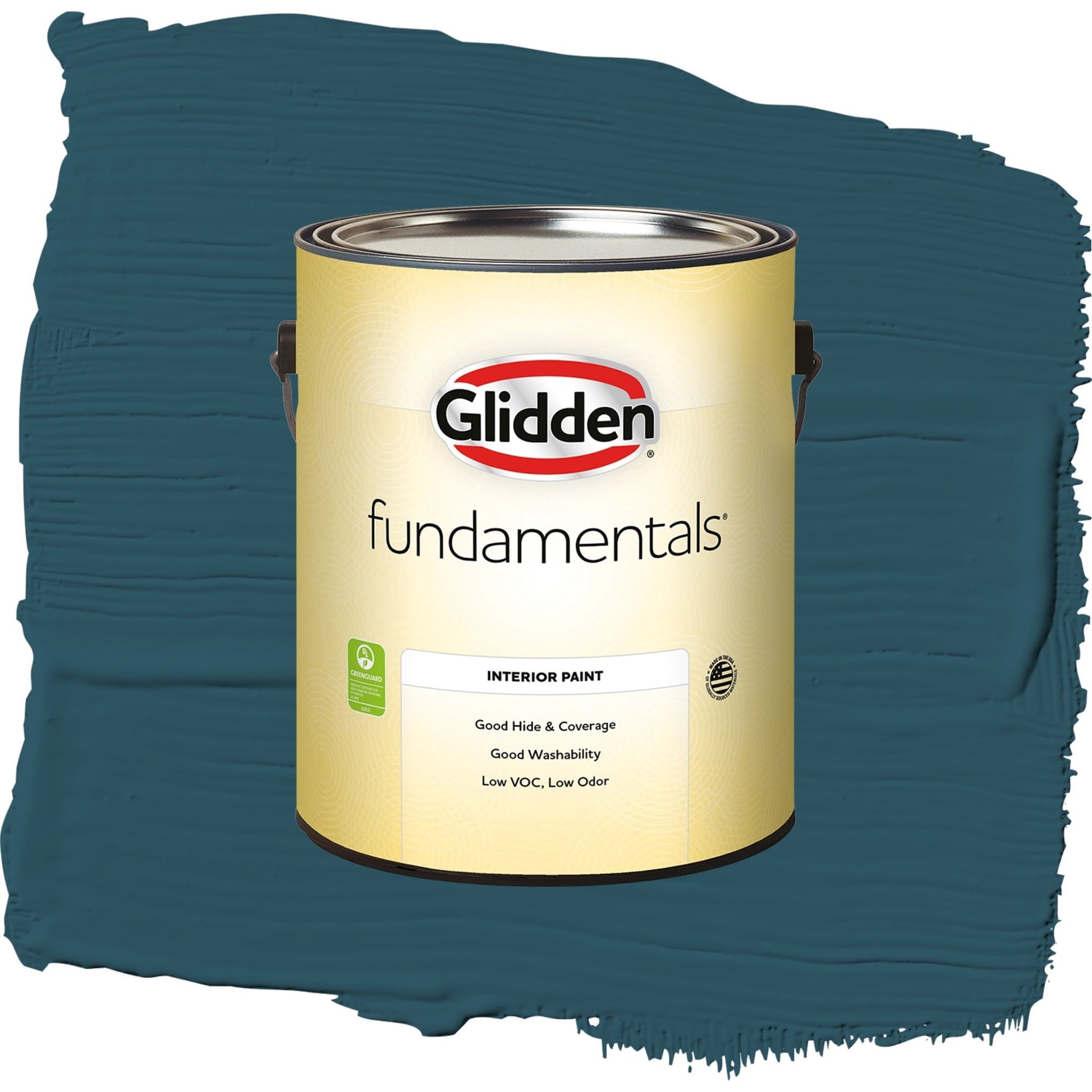 Glidden Fundamentals Blue Bayberry / Green, Eggshell Interior Paint, 1 Gallon