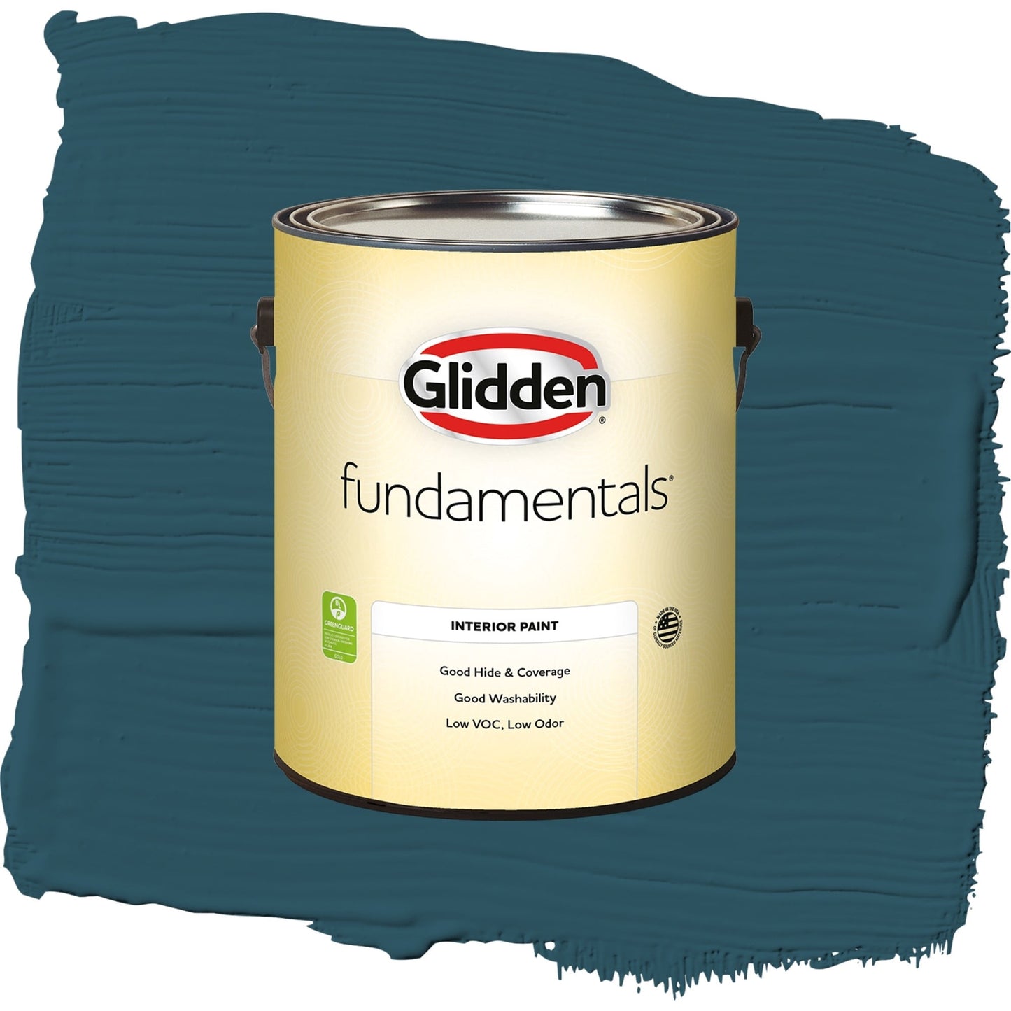 Glidden Fundamentals Blue Bayberry / Green, Semi-Gloss Interior Paint, 1 Gallon
