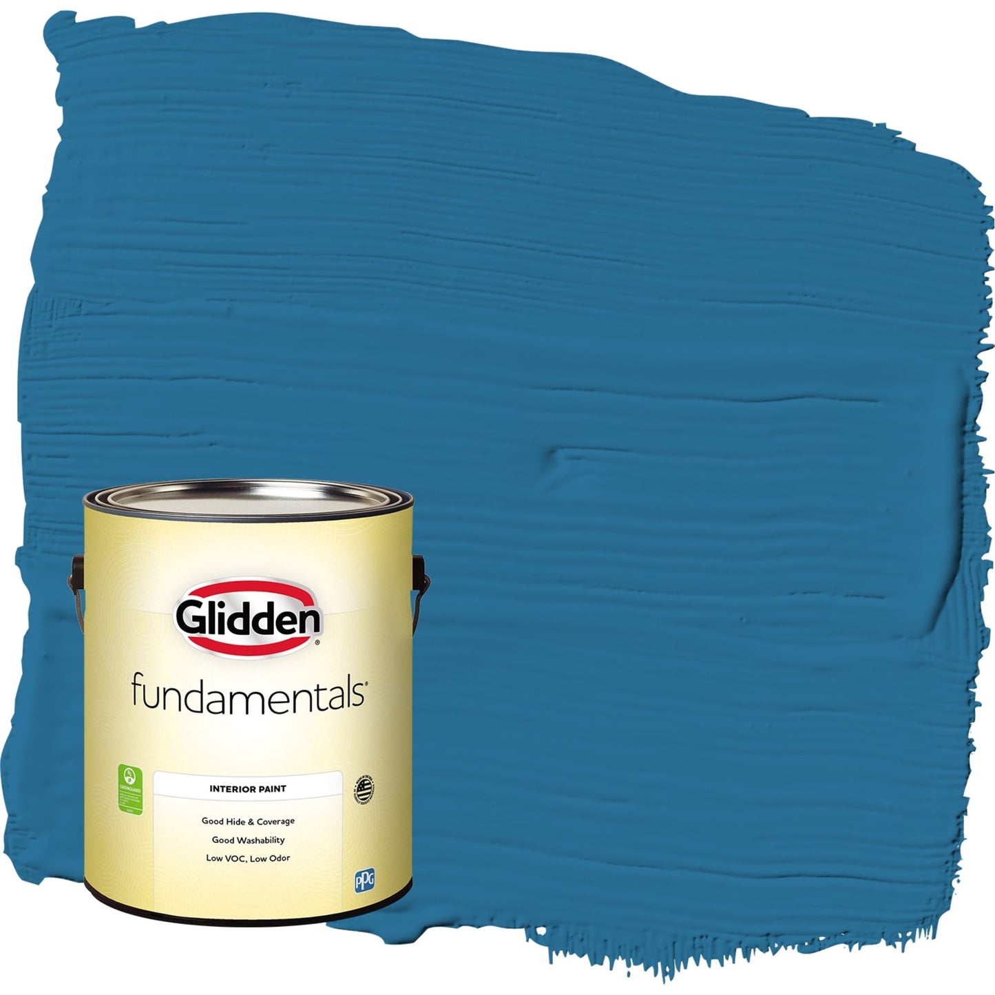 Glidden Fundamentals Blue Oasis / Blue Semi-Gloss Interior Paint, 1 Gallon