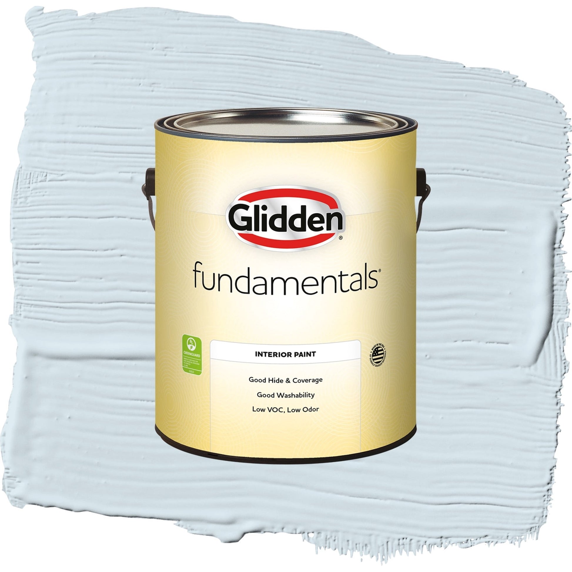 Glidden Fundamentals Breakwater / Blue, Semi-Gloss Interior Paint, 1 Gallon