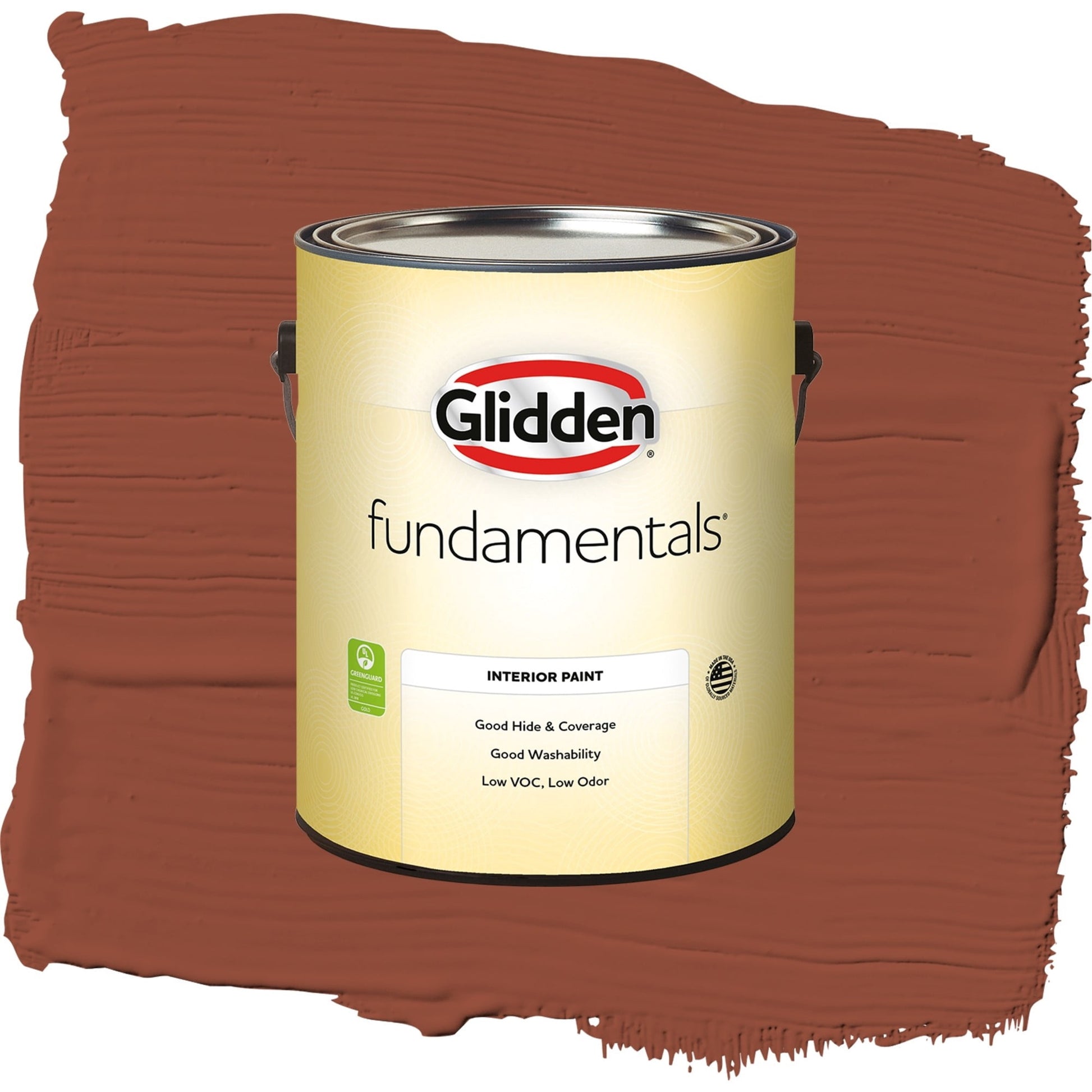 Glidden Fundamentals Burled Redwood / Brown, Eggshell Interior Paint, 1 Gallon