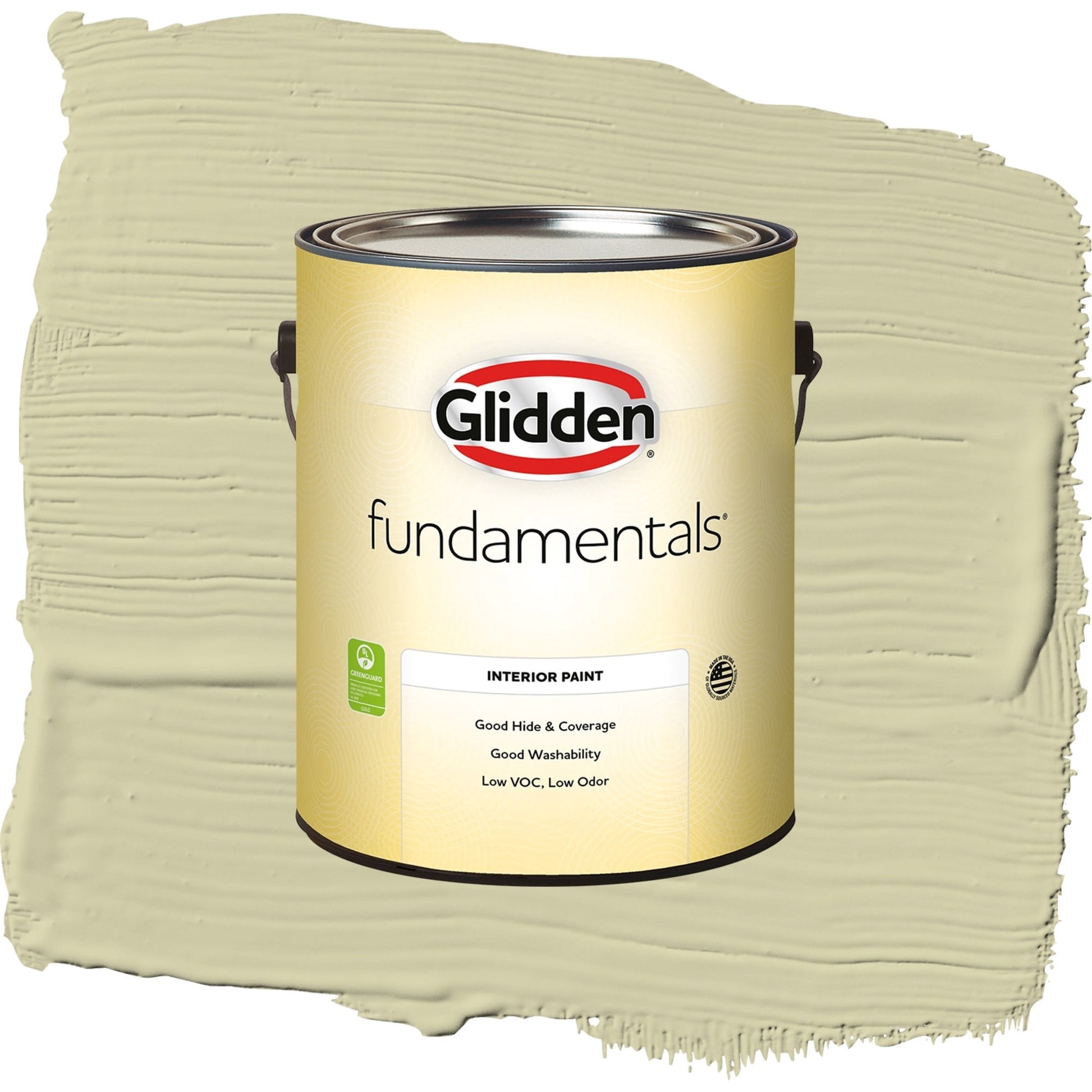 Glidden Fundamentals Canary Grass / Green, Eggshell Interior Paint, 1 Gallon