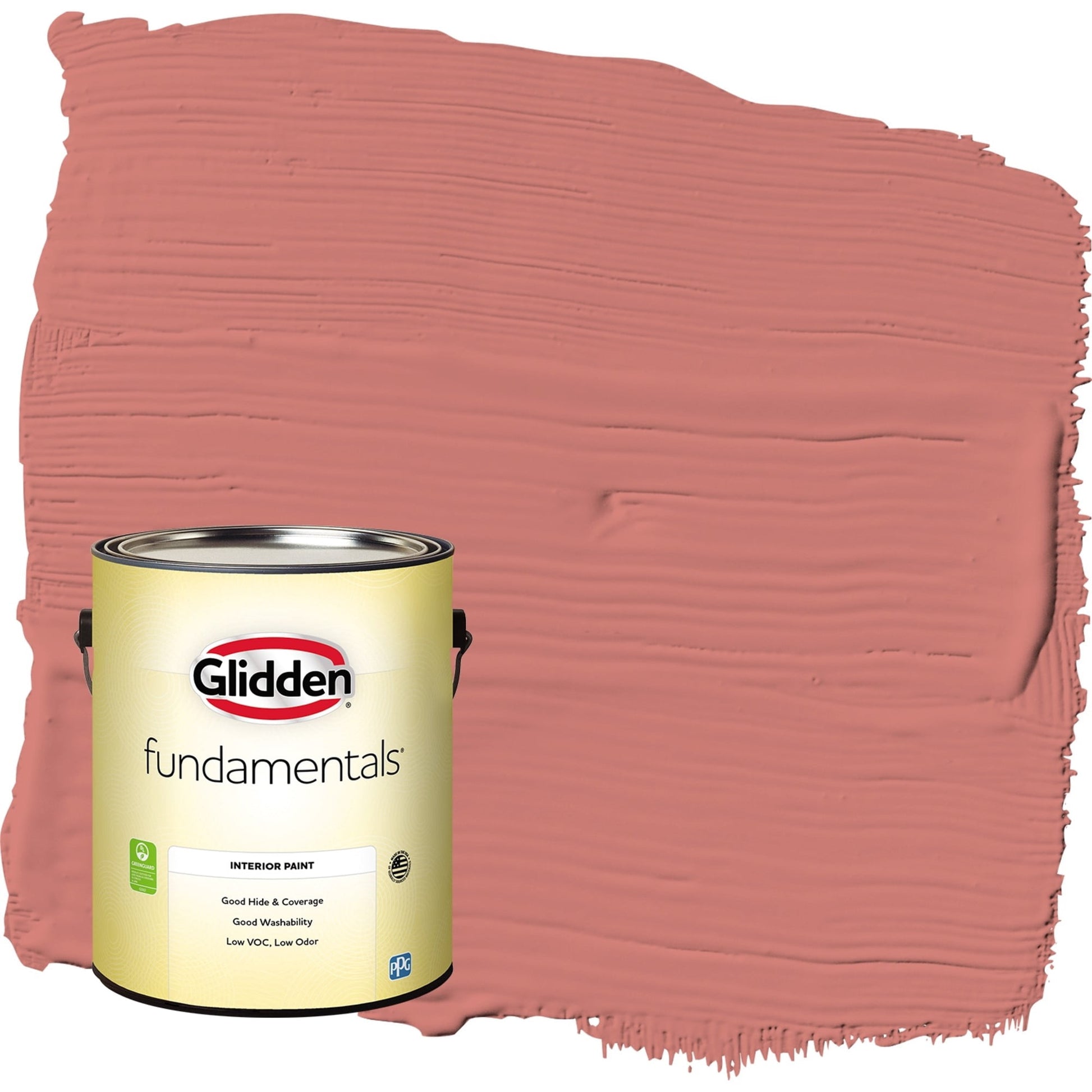 Glidden Fundamentals Chili Pepper / Red, Eggshell Interior Paint, 1 Gallon