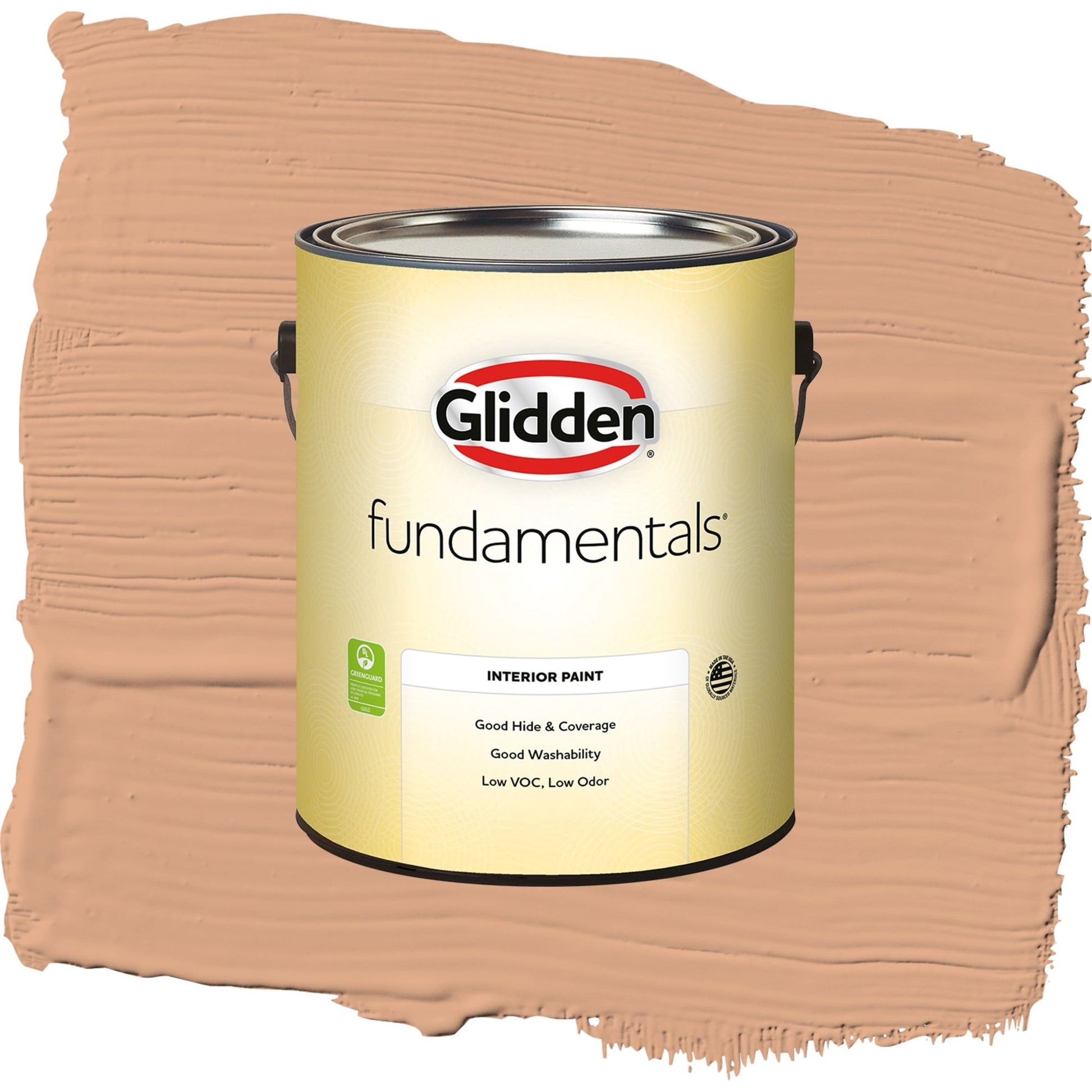 Glidden Fundamentals Clay Fire / Orange, Semi-Gloss Interior Paint, 1 Gallon