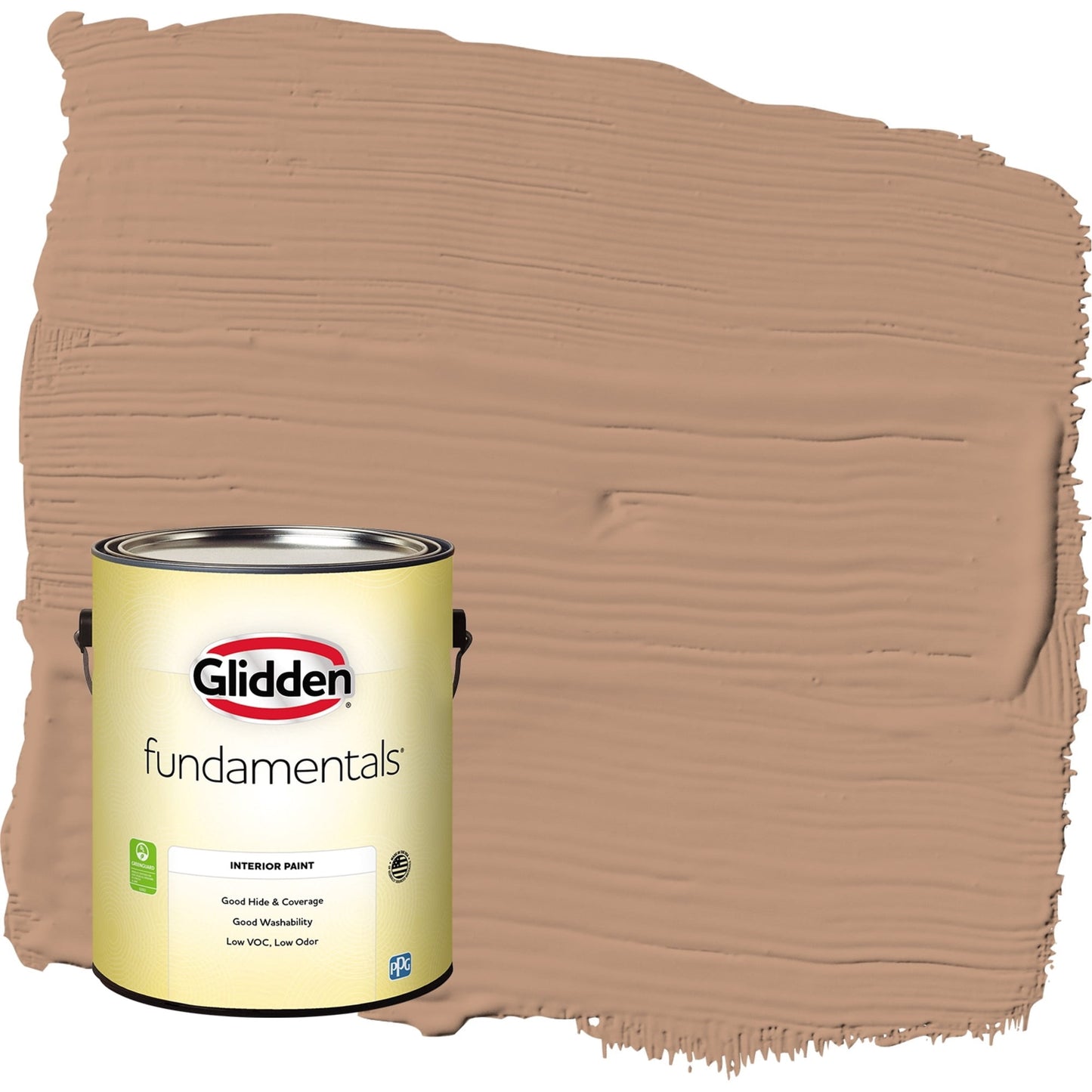 Glidden Fundamentals Cool Clay / Beige, Eggshell Interior Paint, 1 Gallon