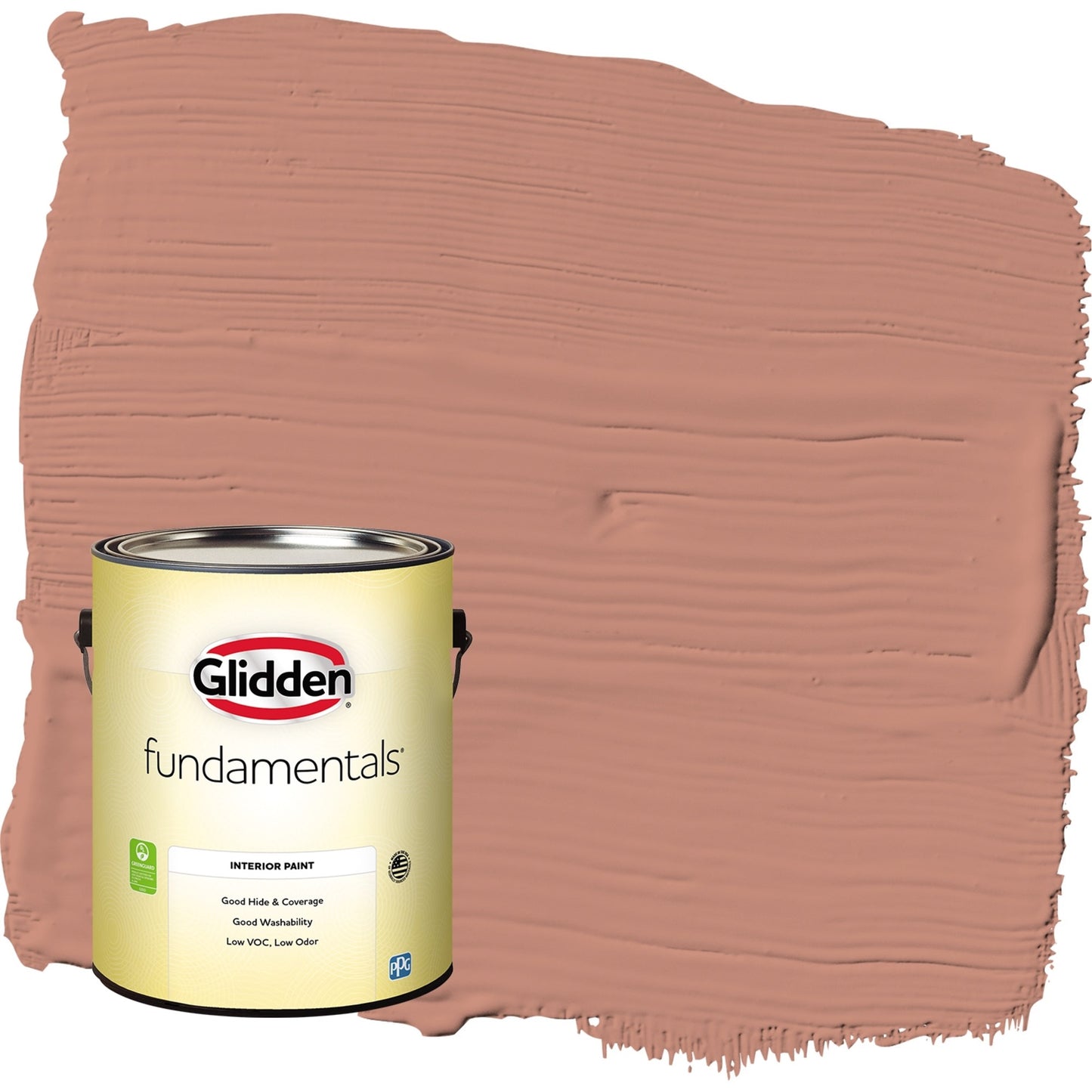 Glidden Fundamentals Copper Trail / Orange, Eggshell Interior Paint, 1 Gallon