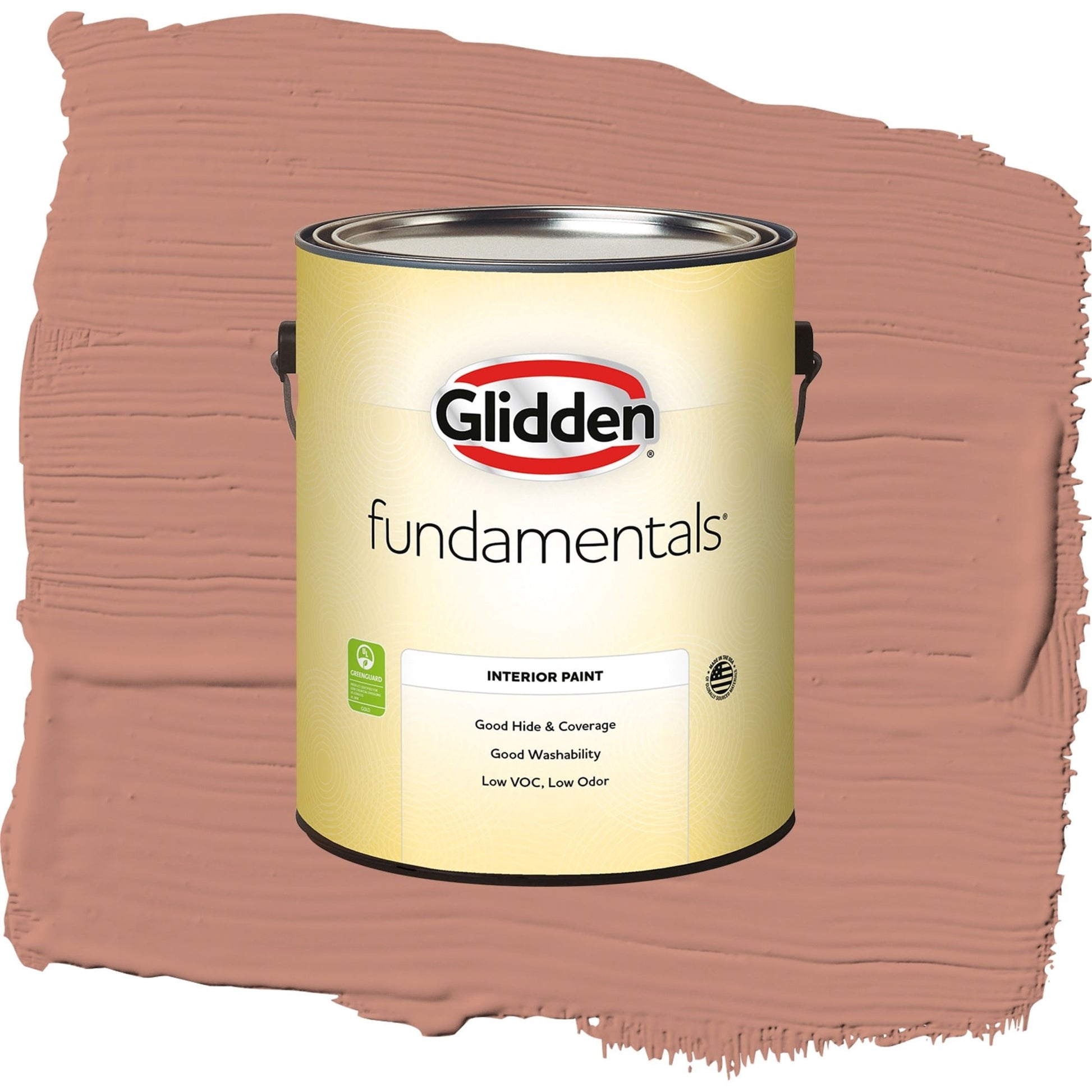 Glidden Fundamentals Copper Trail / Orange, Semi-Gloss Interior Paint, 1 Gallon