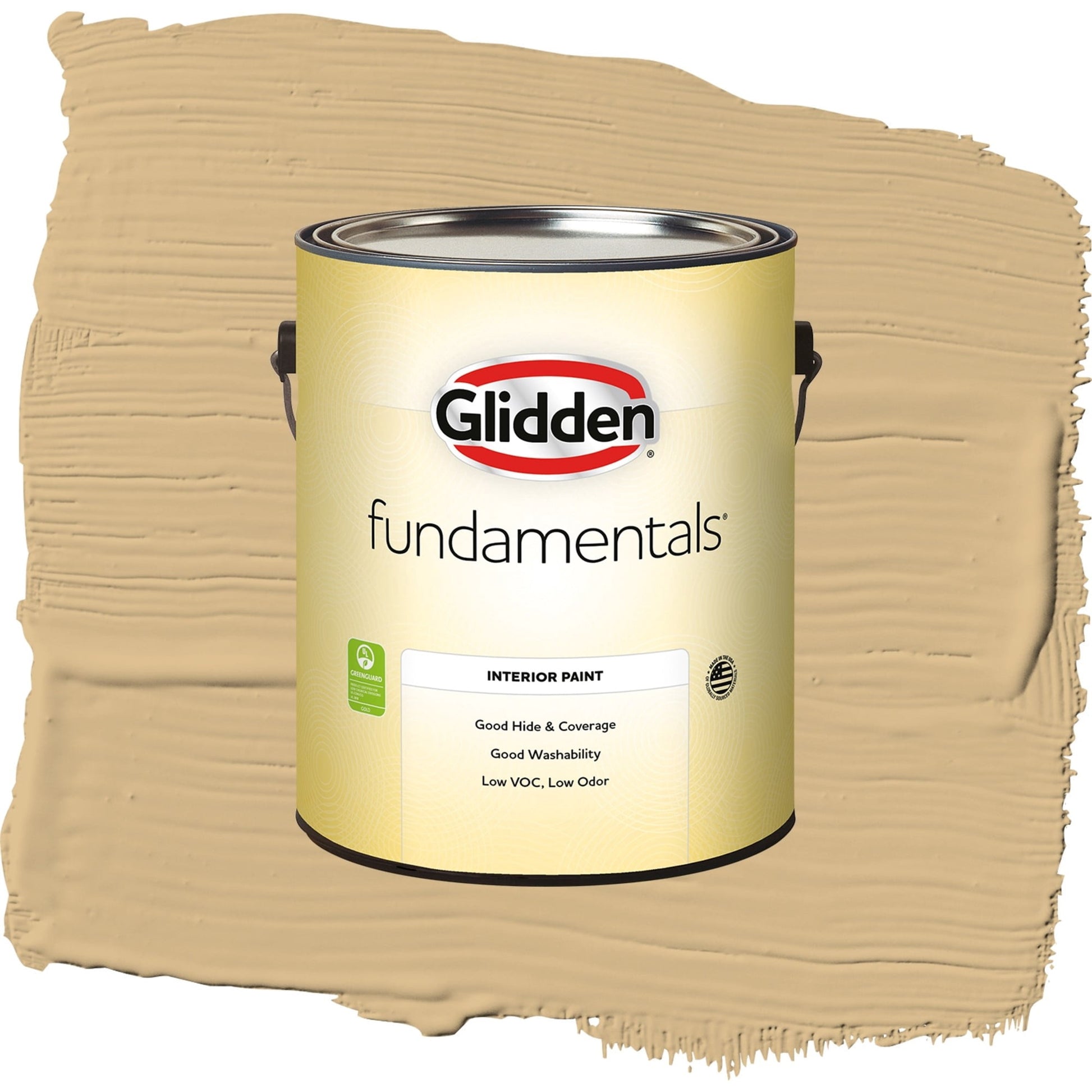 Glidden Fundamentals Craftsman Gold / Yellow, Eggshell Interior Paint, 1 Gallon