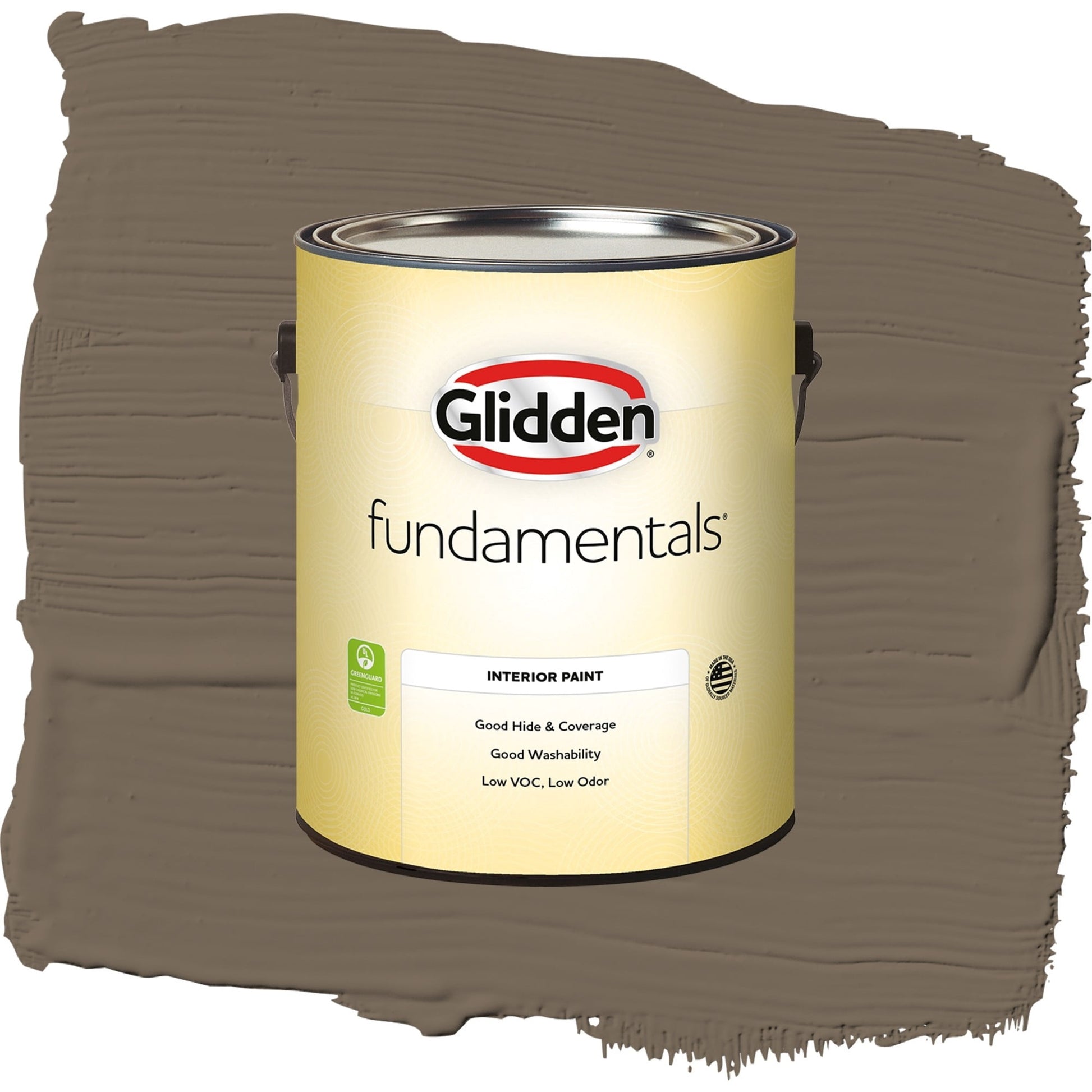 Glidden Fundamentals Curlew / Brown, Semi-Gloss Interior Paint, 1 Gallon
