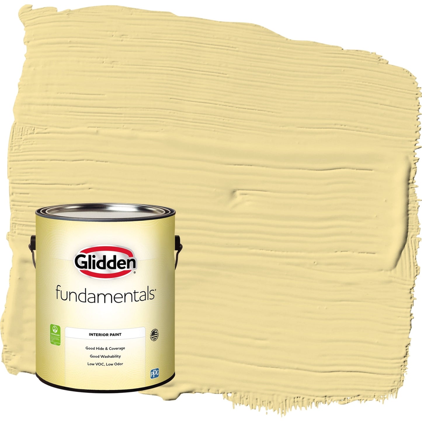 Glidden Fundamentals Demeter / Yellow, Eggshell Interior Paint, 1 Gallon