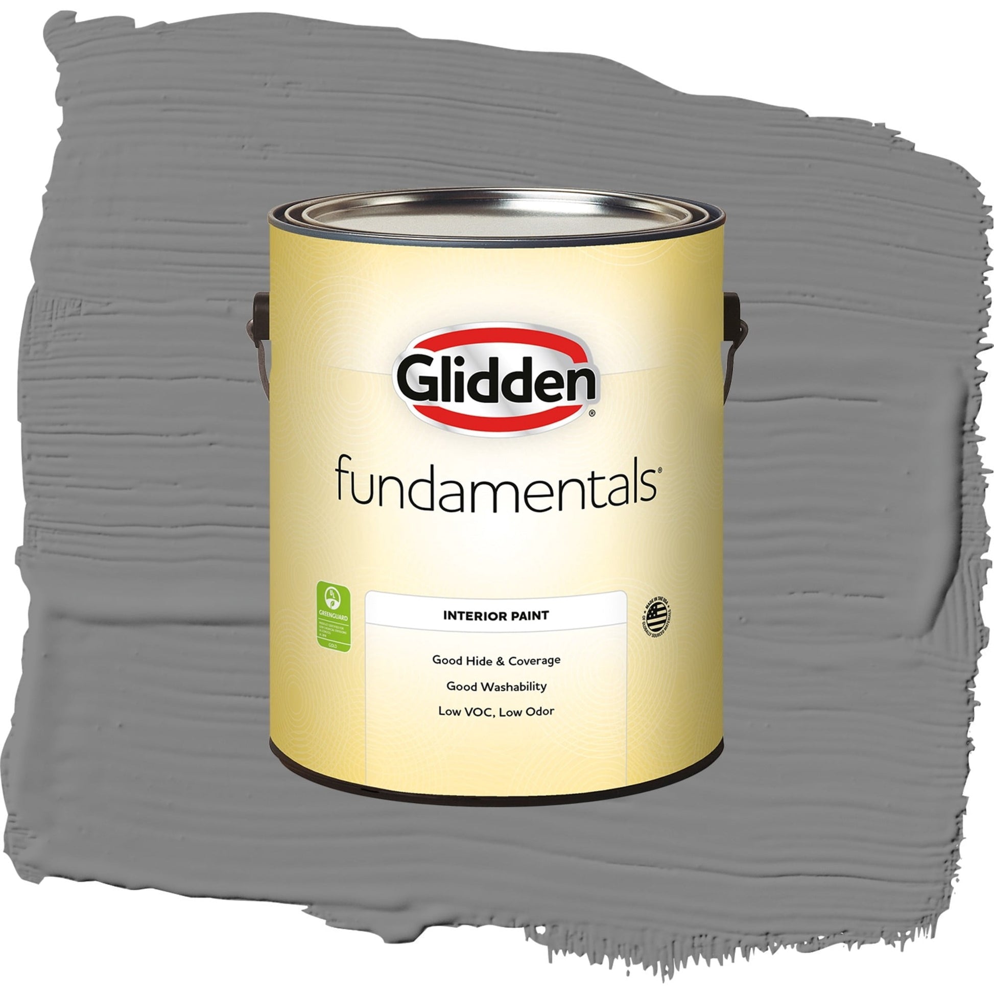 Glidden Fundamentals Dover Gray / Grey, Semi-Gloss Interior Paint, 1 Gallon