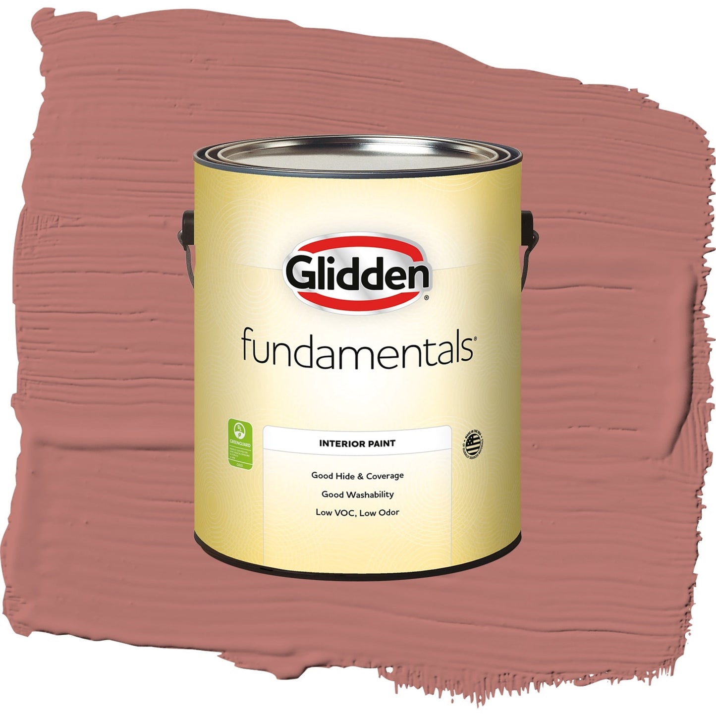 Glidden Fundamentals Earth Rose / Red, Semi-Gloss Interior Paint, 1 Gallon