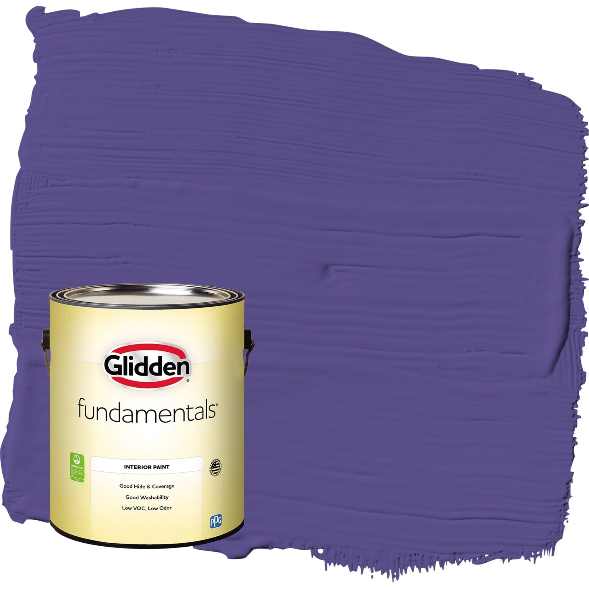 Glidden Fundamentals Eggplant / Purple, Eggshell Interior Paint, 1 Gallon