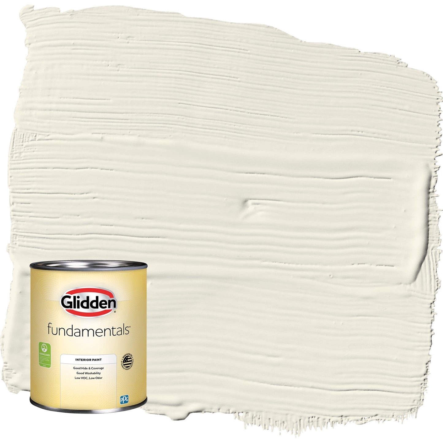 Glidden Fundamentals Enduring Ice / Beige, Semi-Gloss Interior Paint, 1 Quart