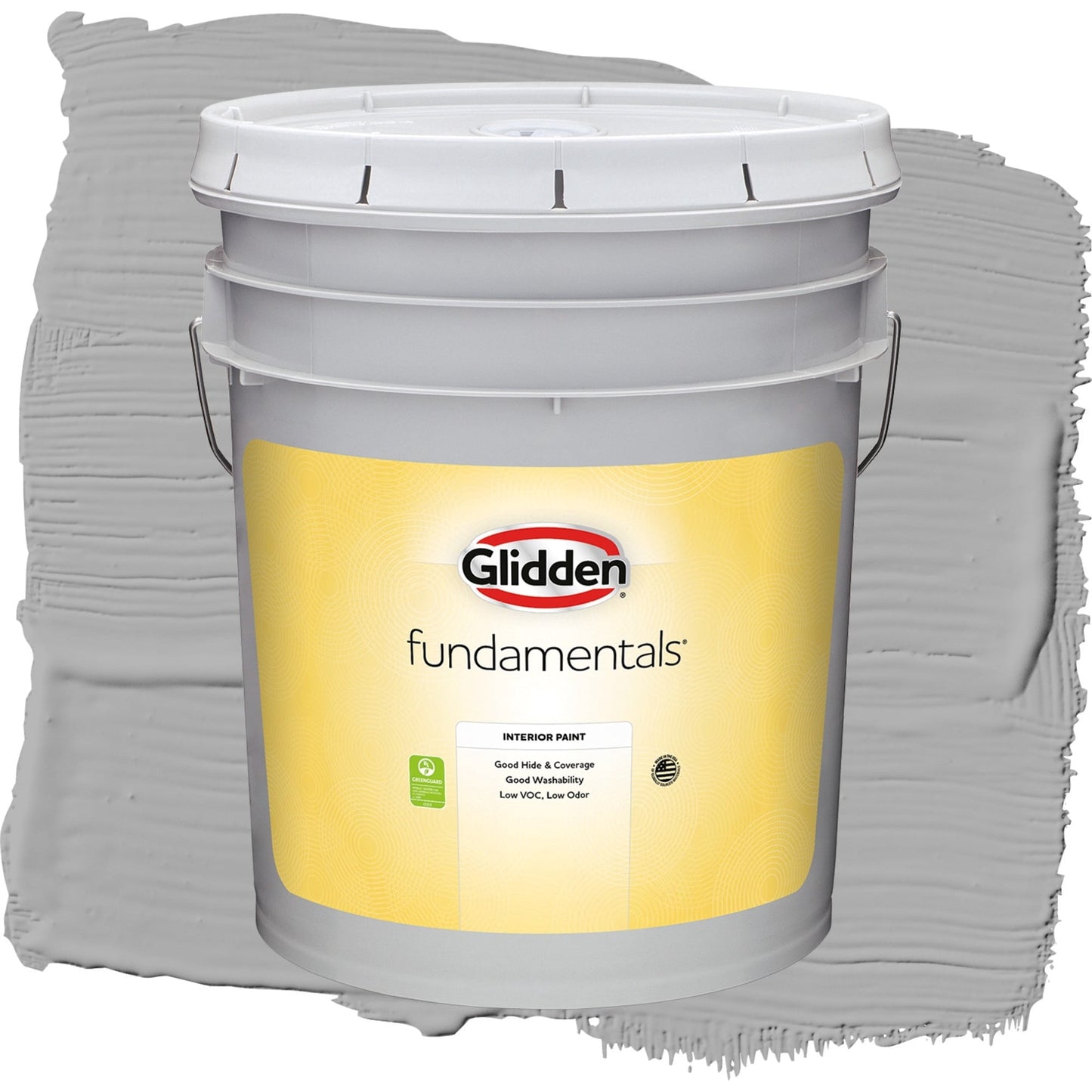 Glidden Fundamentals Flagstone / Gray, Eggshell Interior Paint, 5 Gallon