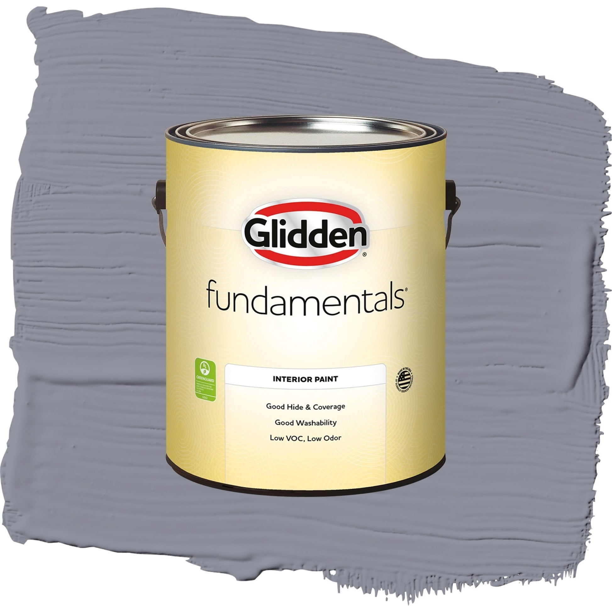 Glidden Fundamentals Flannel Pajamas / Grey, Semi-Gloss Interior Paint, 1 Gallon