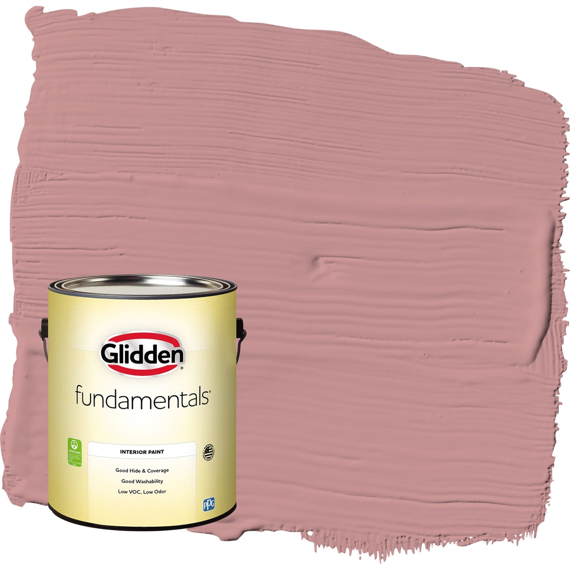 Glidden Fundamentals Floral Tapestry / Pink, Flat Interior Paint, 1 Gallon