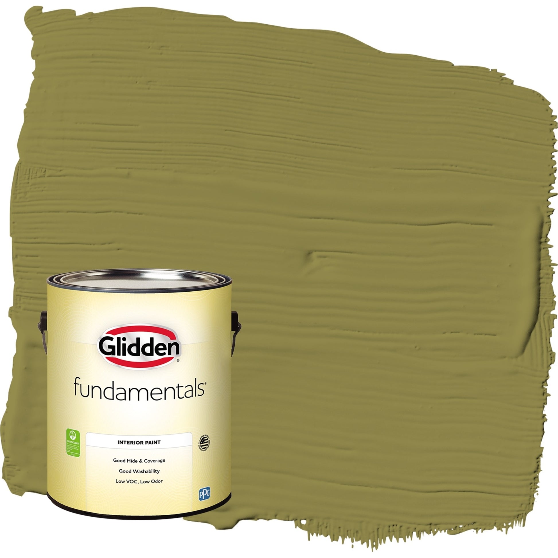Glidden Fundamentals Frog's Legs / Green, Eggshell Interior Paint, 1 Gallon