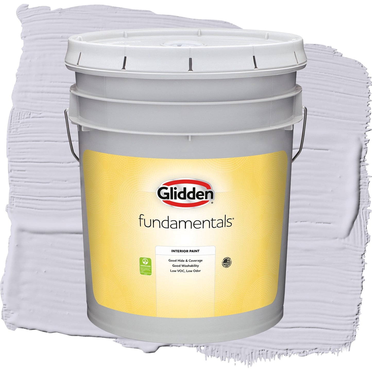 Glidden Fundamentals Frosted Lilac / Purple, Eggshell Interior Paint, 5 Gallon