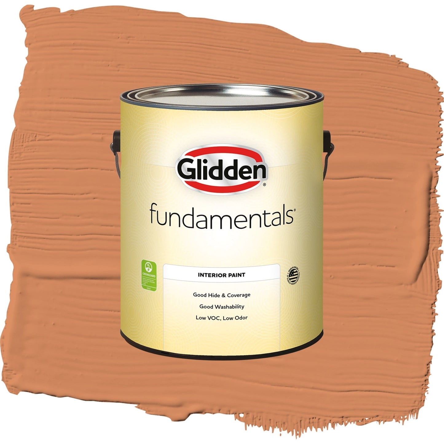 Glidden Fundamentals Georgian Leather / Orange, Eggshell Interior Paint, 1 Gallon
