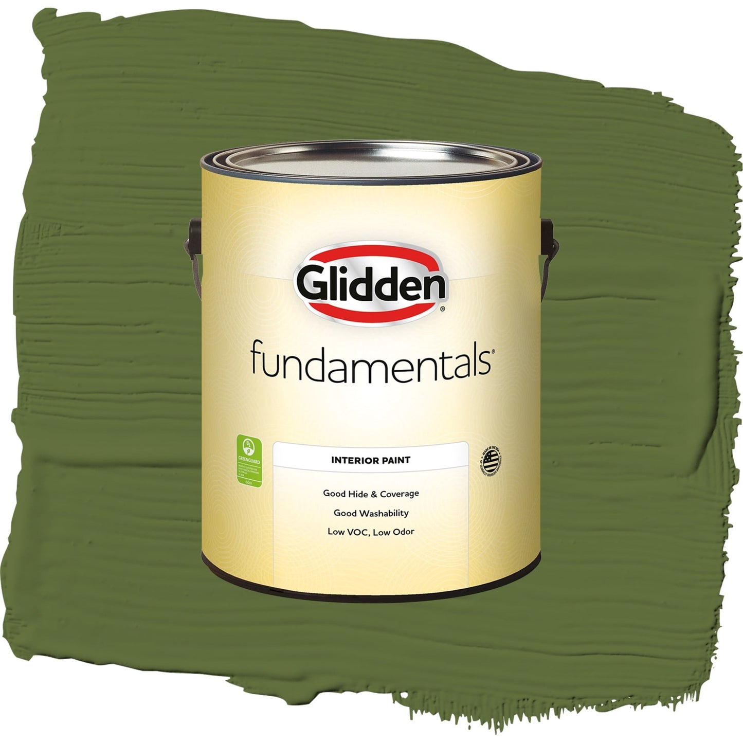 Glidden Fundamentals Globe Artichoke / Green, Eggshell Interior Paint, 1 Gallon