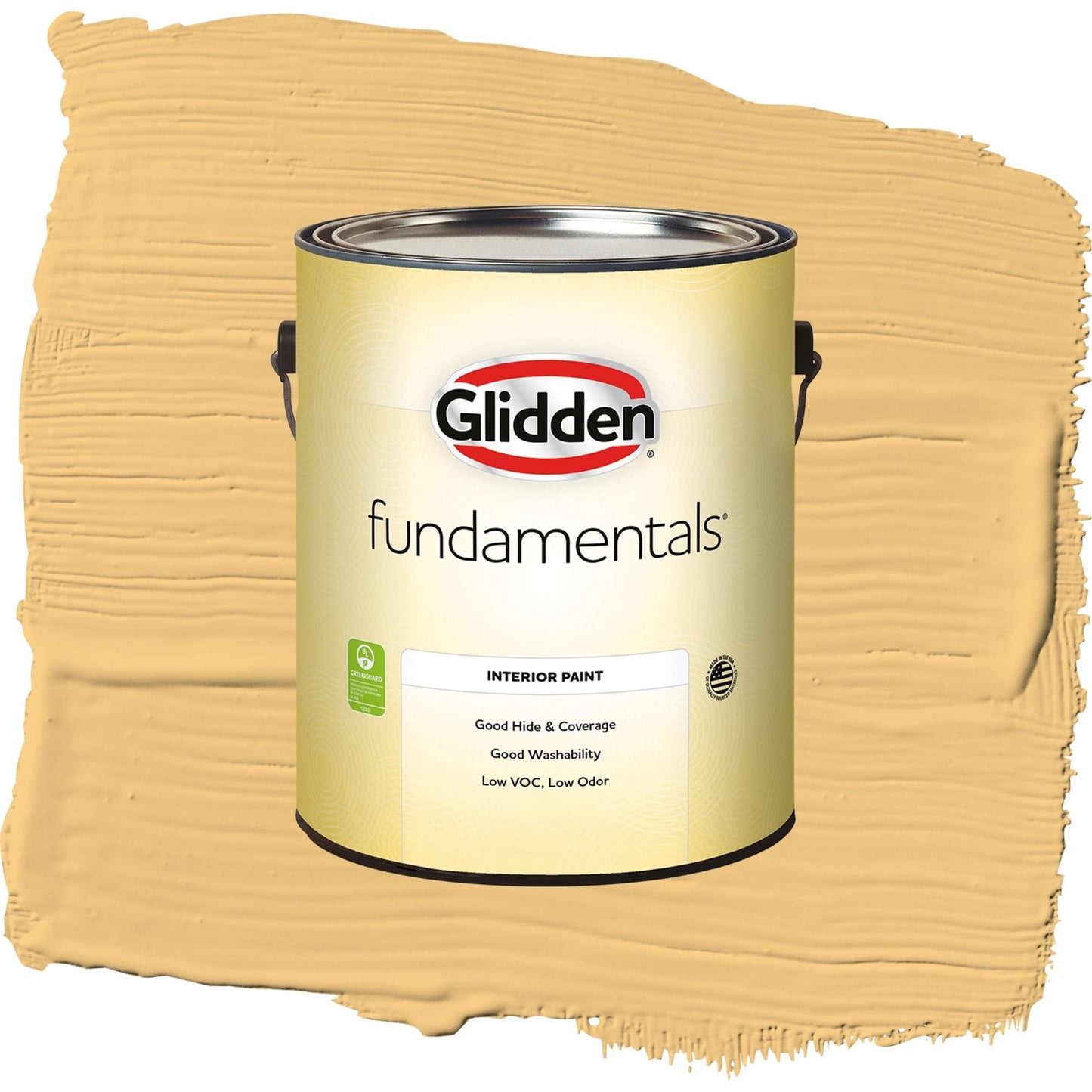 Glidden Fundamentals Gold Buff / Yellow, Eggshell Interior Paint, 1 Gallon