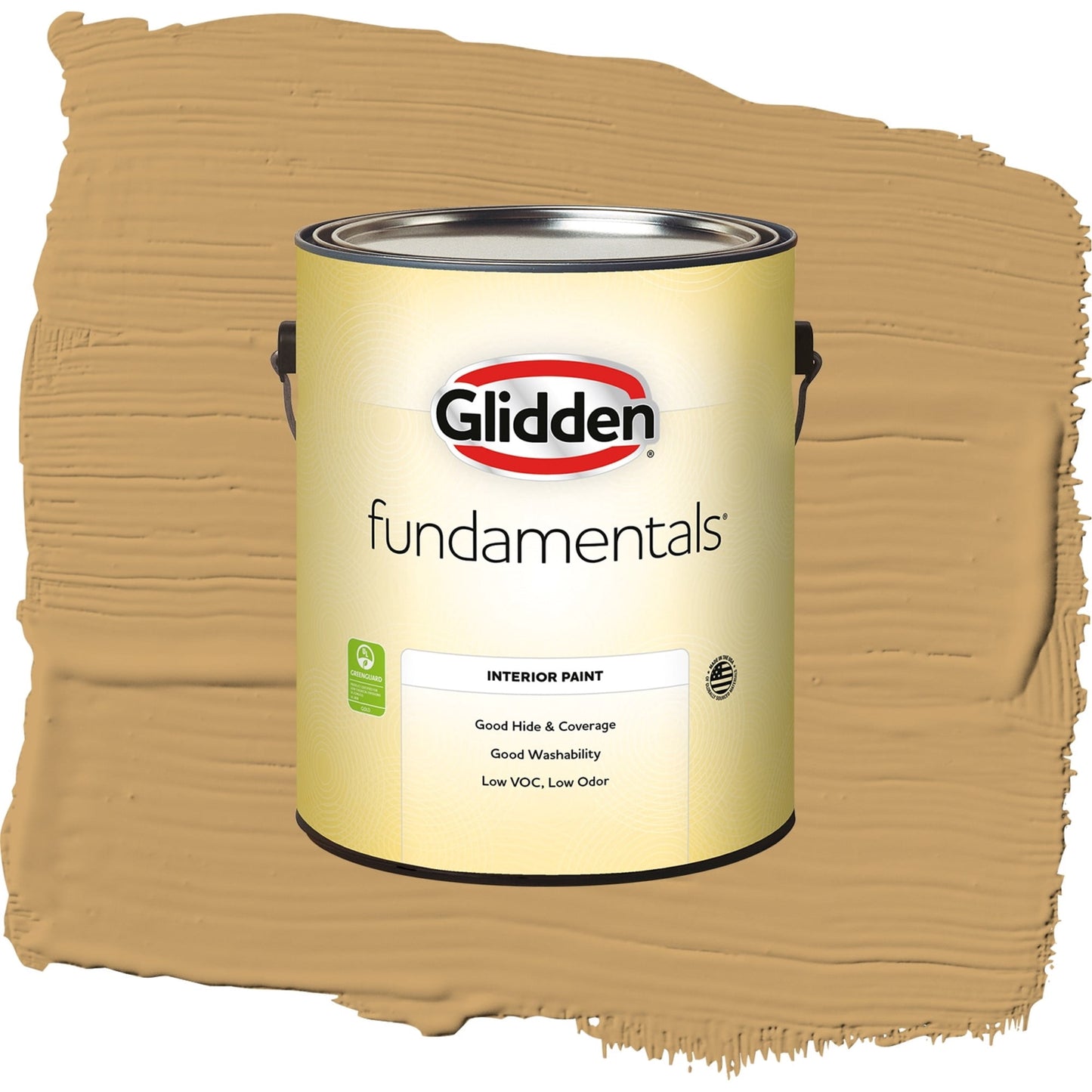 Glidden Fundamentals Good Life / Yellow, Eggshell Interior Paint, 1 Gallon