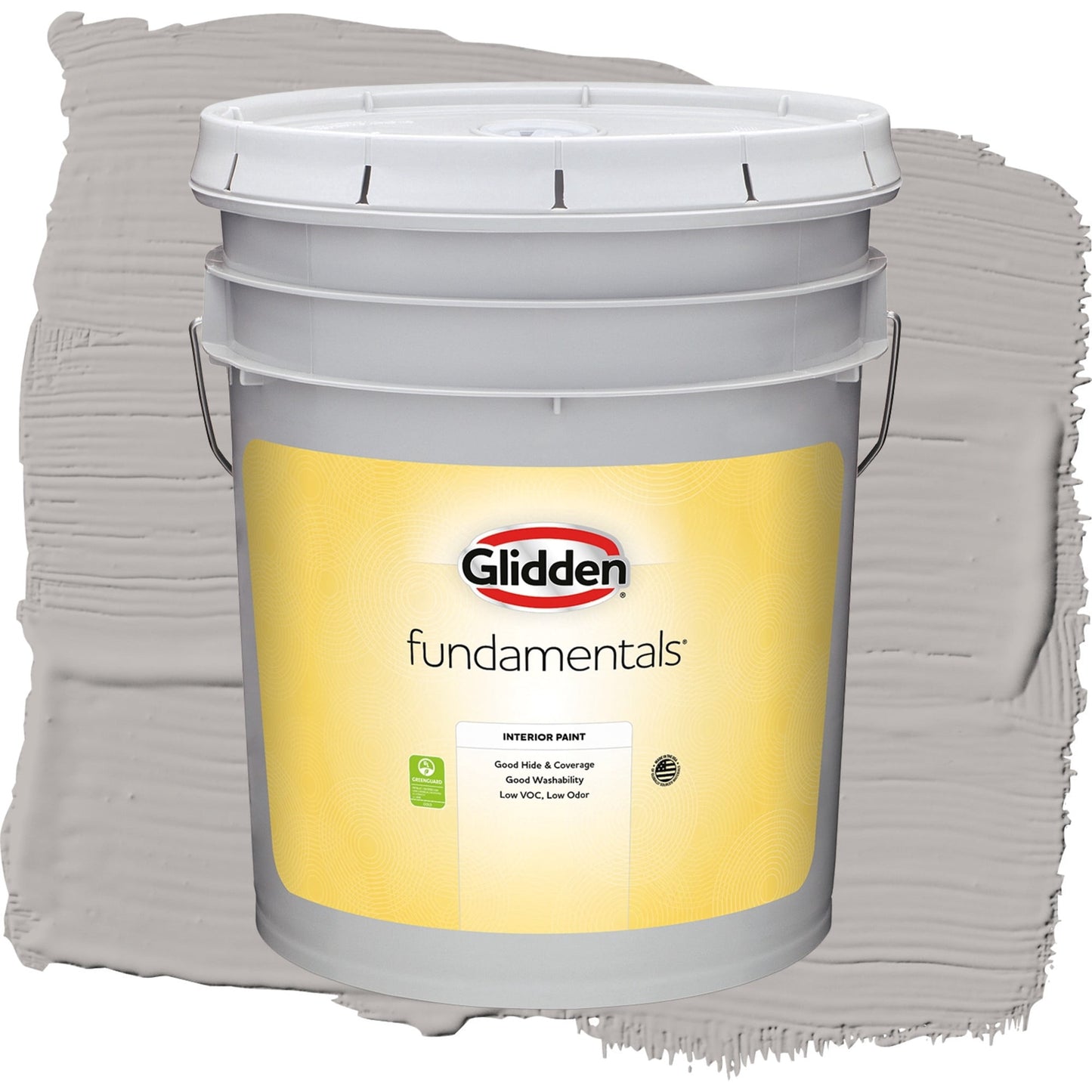 Glidden Fundamentals Gray Marble / Grey, Flat Interior Paint, 5 Gallon