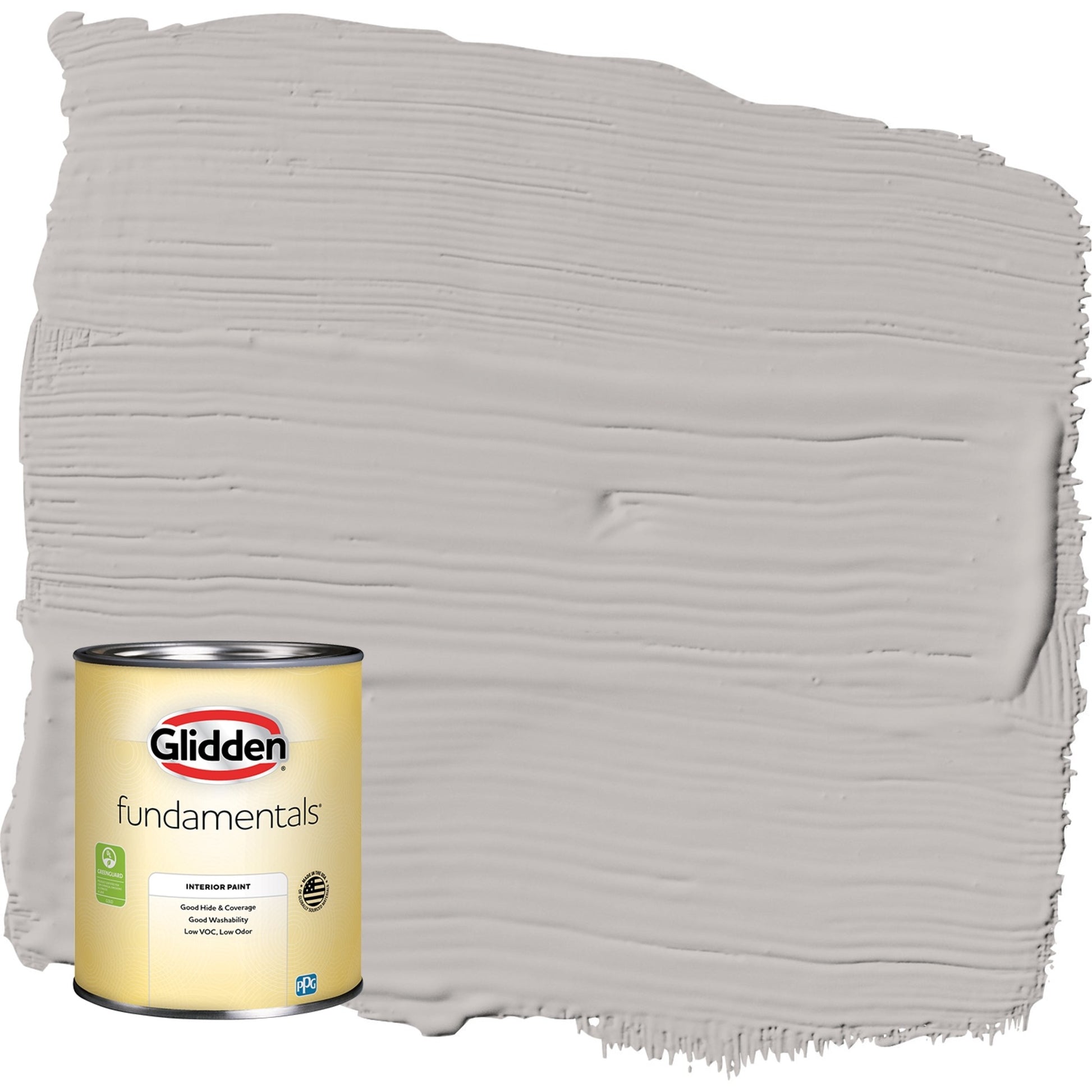 Glidden Fundamentals Sombras Grises / Pintura Interior Semibrillante Gris, 1 Cuarto