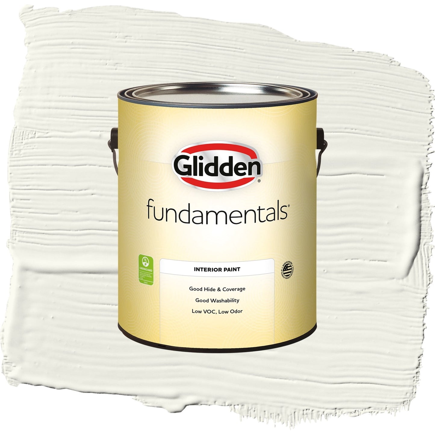 Glidden Fundamentals Gypsum / Off-White Semi-Gloss Interior Paint, 1 Gallon
