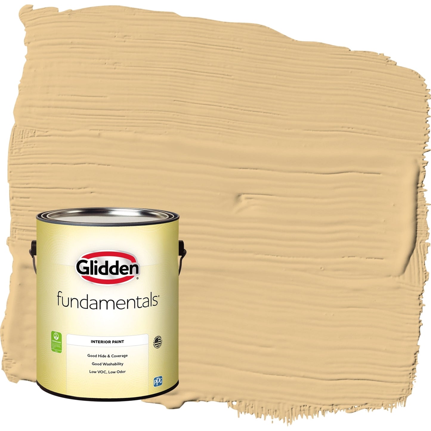 Glidden Fundamentals Halo / Yellow, Eggshell Interior Paint, 1 Gallon