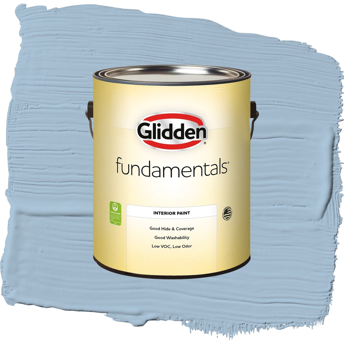 Glidden Fundamentals Heavenly Blue / Blue, Semi-Gloss Interior Paint, 1 Gallon