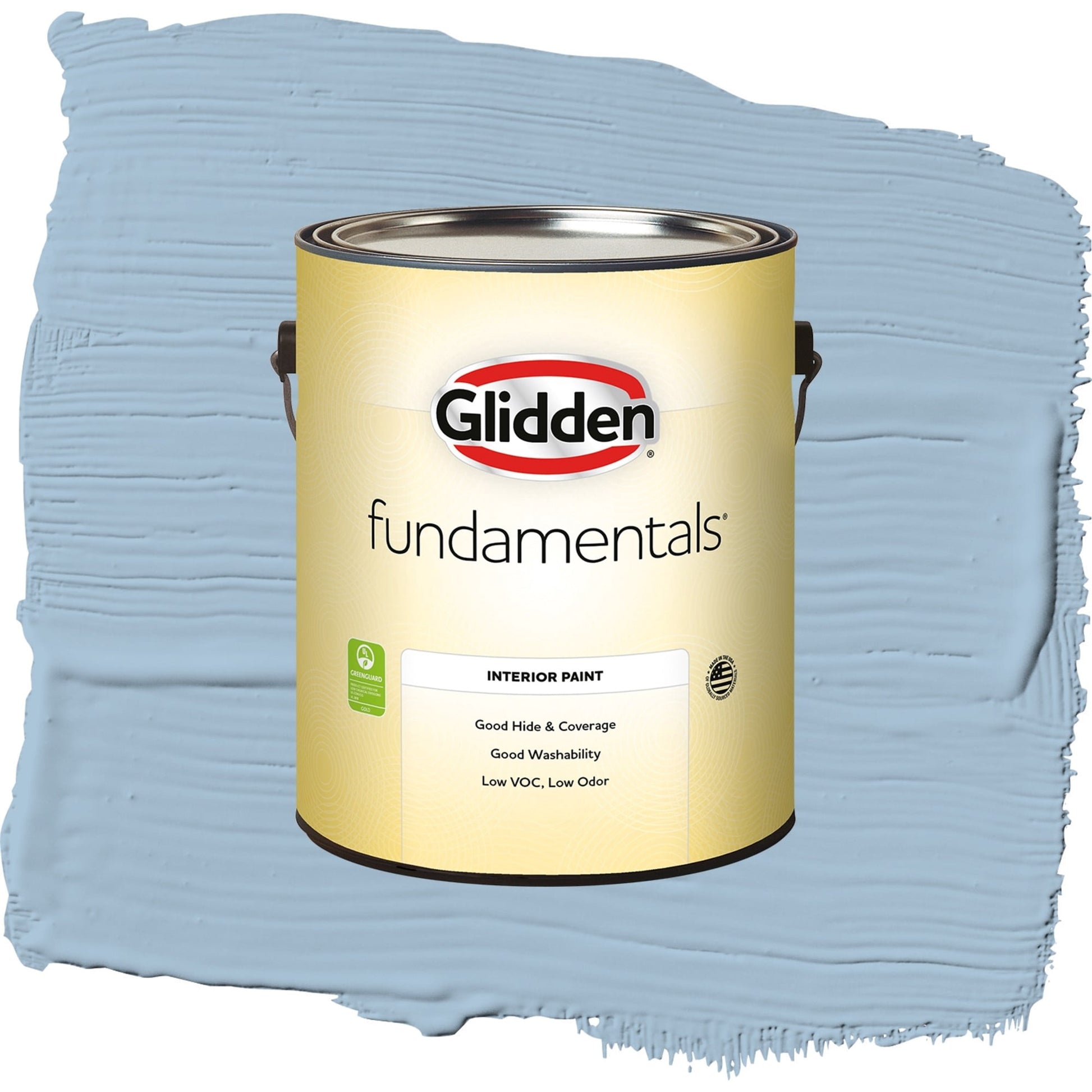 Glidden Fundamentals Heavenly Blue / Blue, Semi-Gloss Interior Paint, 1 Gallon