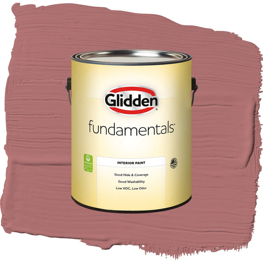 Glidden Fundamentals Horizon Glow / Red, Eggshell Interior Paint, 1 Gallon